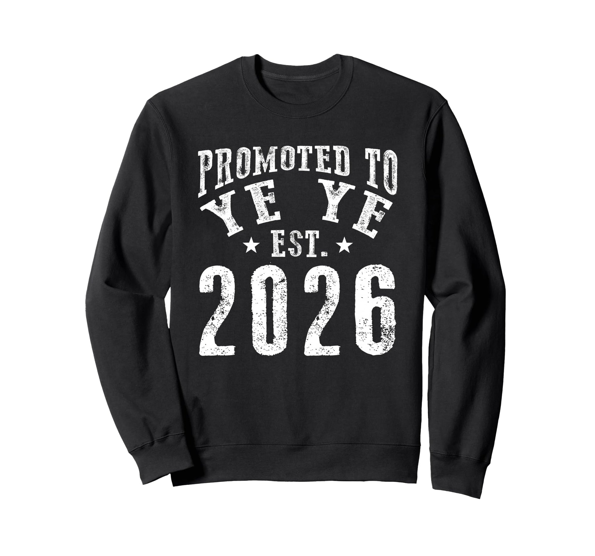 Promoted To Ye Ye Est 2026 New Sweatshirt - Fun Novelty Design for Adults - T-Shirt, Sweatshirt, Hoodie