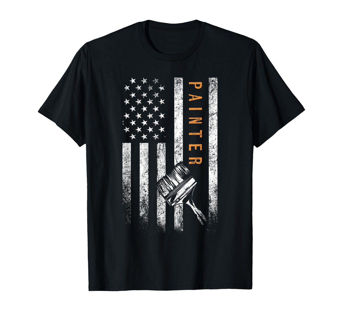 Painter American Flag Painting T-Shirt - Streetwear Style for Adults - T-Shirt, Sweatshirt, Hoodie