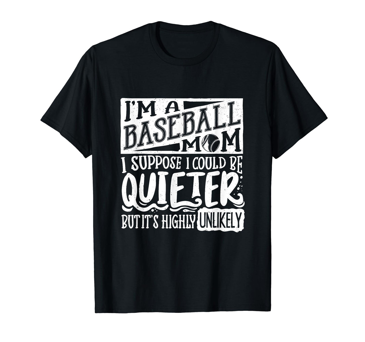 Baseball Mom Baseball Lover T-Shirt - Minimalist Print for Adults - T-Shirt, Sweatshirt, Hoodie