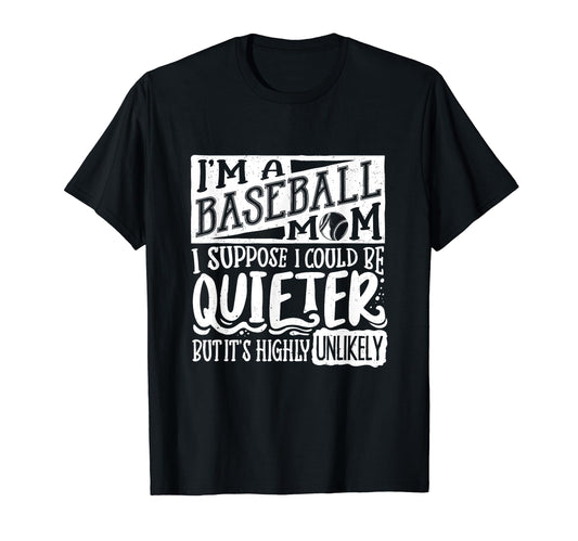 Baseball Mom Baseball Lover T-Shirt - Minimalist Print for Adults - T-Shirt, Sweatshirt, Hoodie