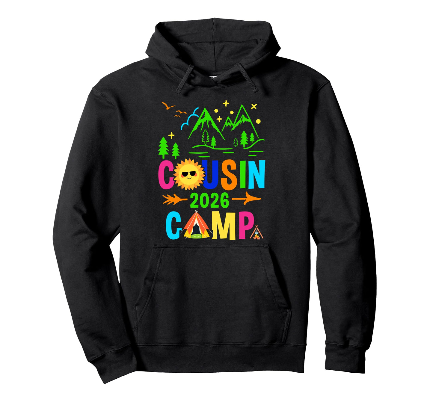 Family Camping Summer Vacation Hoodie - Casual Everyday Wear Men Women - T-Shirt, Sweatshirt, Hoodie