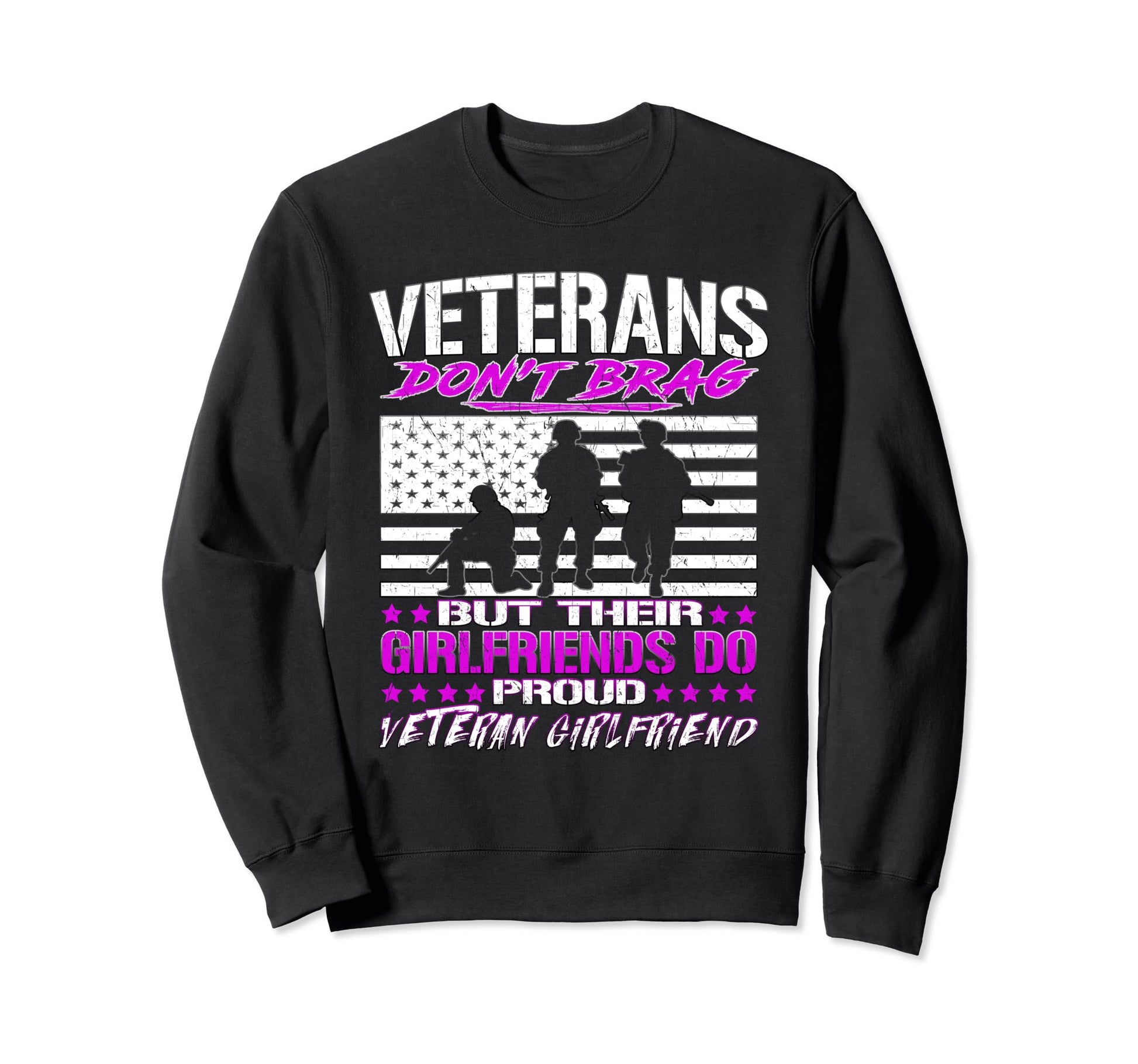 Veterans Dont Brag Proud Veteran T-Shirt - Unique Graphic for Adults - T-Shirt, Sweatshirt, Hoodie