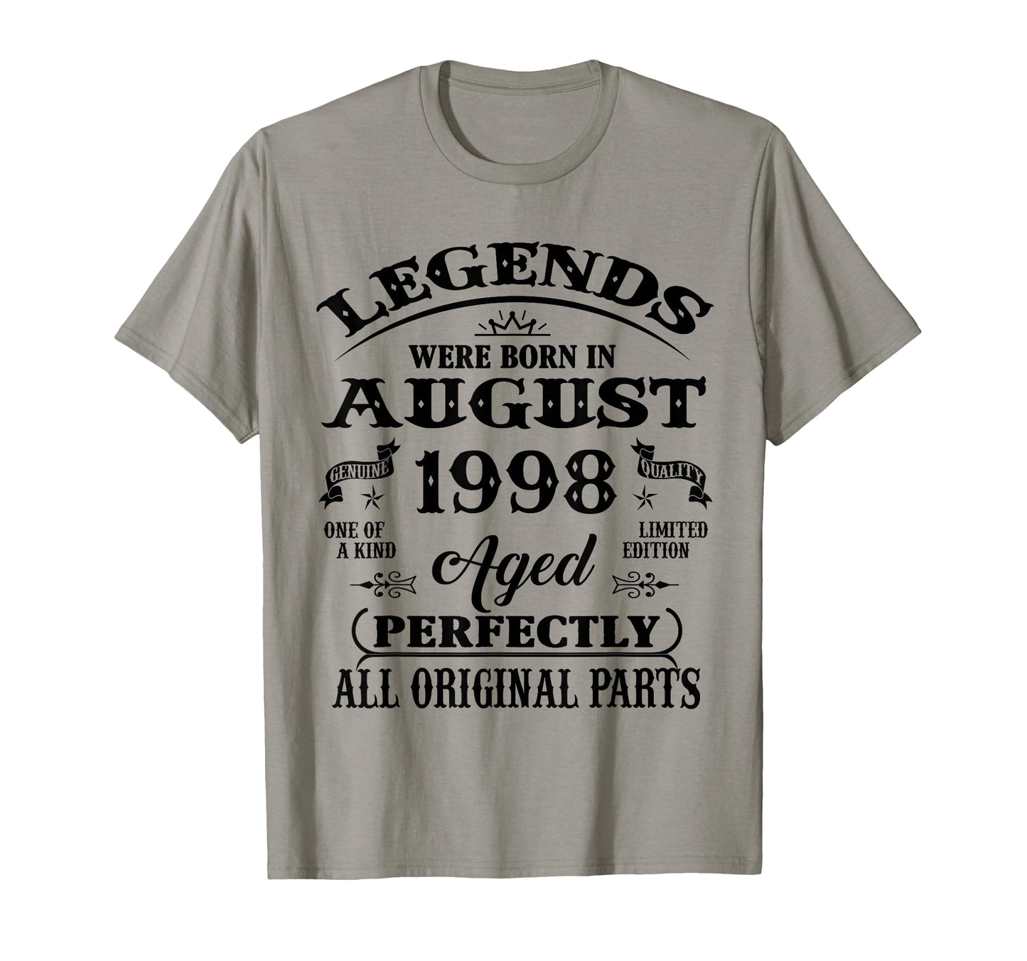 28Th Birthday Gift Legends Born August 1998 T-Shirt - Graphic Print Unisex - T-Shirt, Sweatshirt, Hoodie