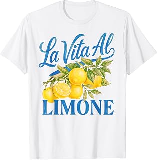 Funny Retro La Vita Al Limone Italian Lemon T-Shirt Unisex T-shirt, Sweatshirt, Hoodie, Long Sleeve Tee - T-Shirt, Sweatshirt, Hoodie