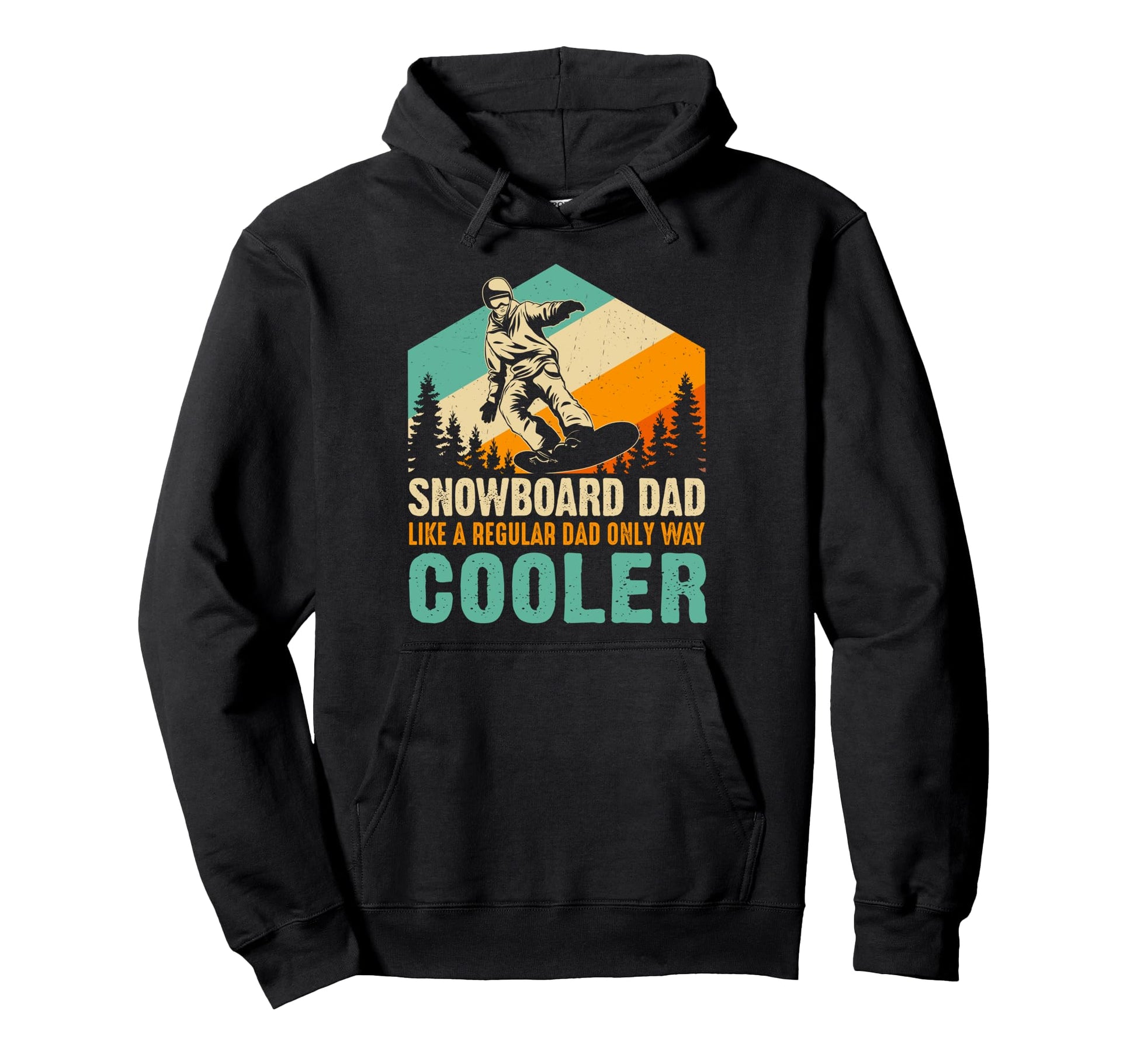 Funny Snowboard Dad Like Regular Dad Hoodie - Aesthetic Graphic for Adults - T-Shirt, Sweatshirt, Hoodie