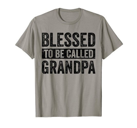 Blessed To Be Called Grandpa Promoted T-Shirt - Aesthetic Graphic Unisex - T-Shirt, Sweatshirt, Hoodie