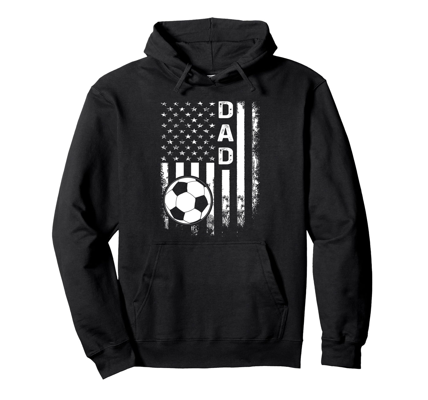 Soccer Dad America Flag Hoodie - Novelty Apparel Men Women - T-Shirt, Sweatshirt, Hoodie