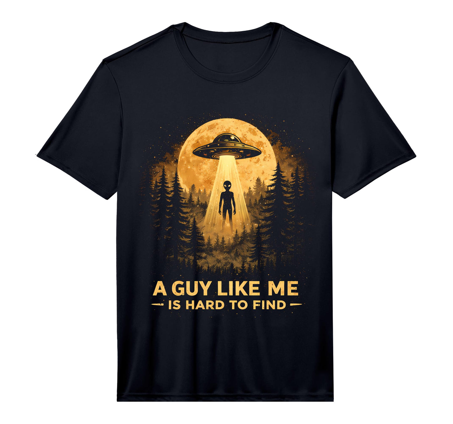 Funny Alien Sunset Forest Sci Fi T-Shirt - Custom Art Print Men Women - T-Shirt, Sweatshirt, Hoodie