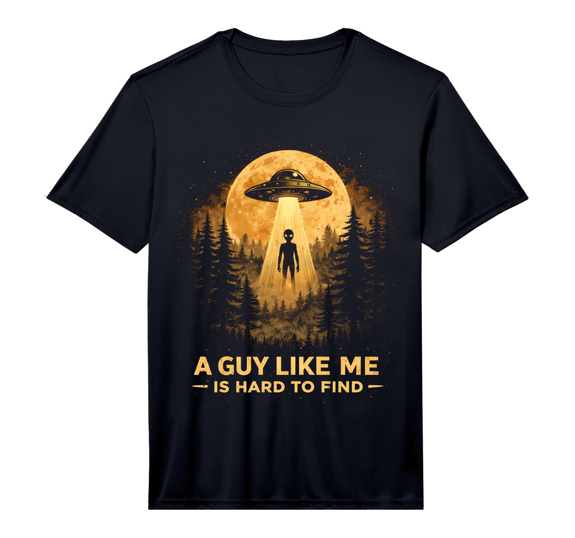 Funny Alien Sunset Forest Sci Fi T-Shirt - Custom Art Print Men Women - T-Shirt, Sweatshirt, Hoodie