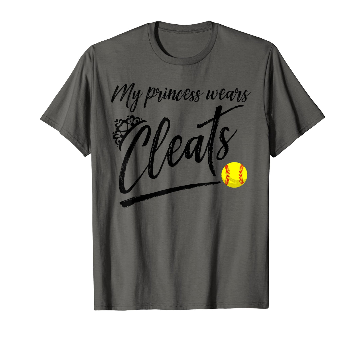 Funny My Princess Wears Cleats Gift T-Shirt - Graphic Print for Adults - T-Shirt, Sweatshirt, Hoodie