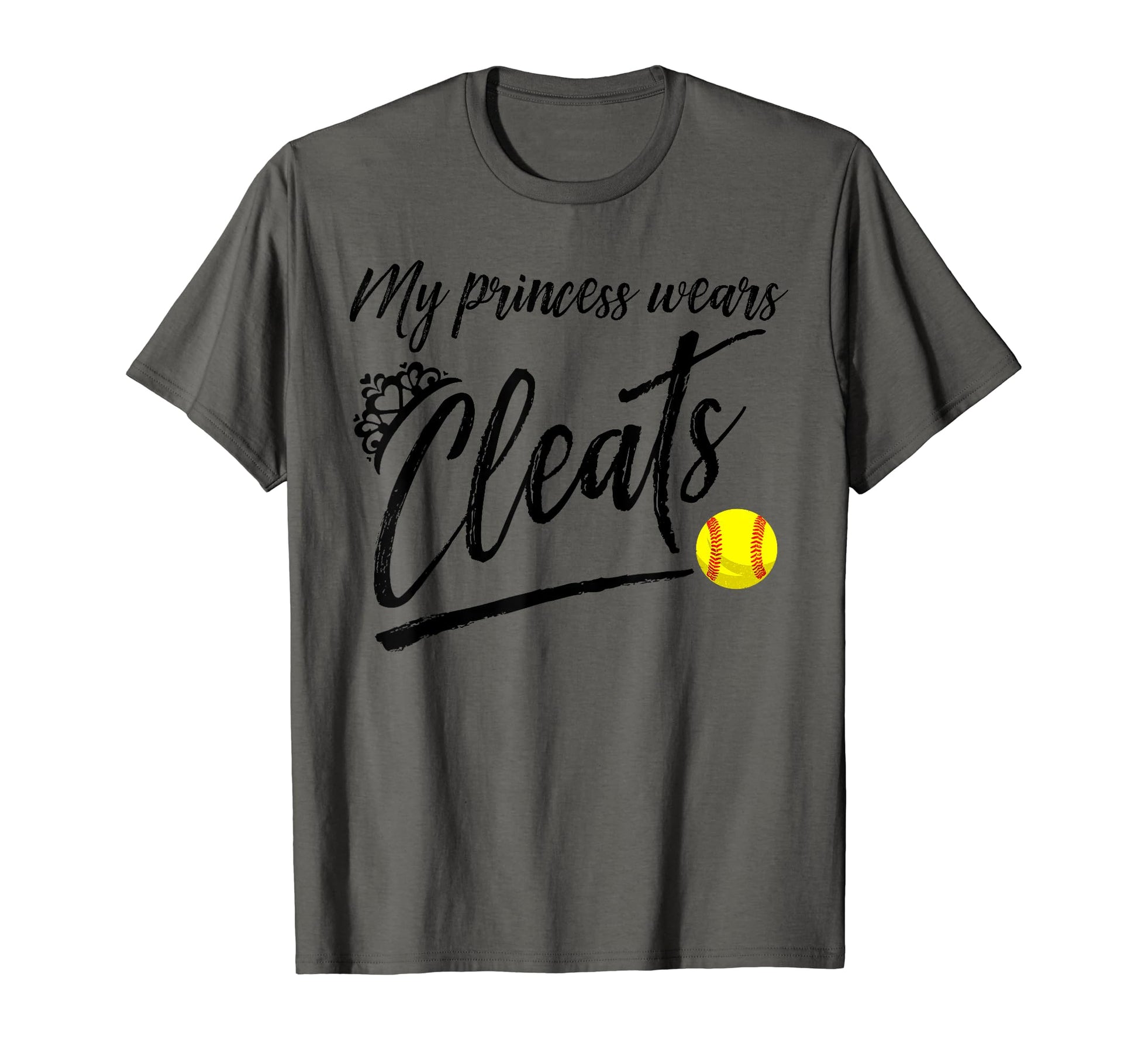 Funny My Princess Wears Cleats Gift T-Shirt - Graphic Print for Adults - T-Shirt, Sweatshirt, Hoodie