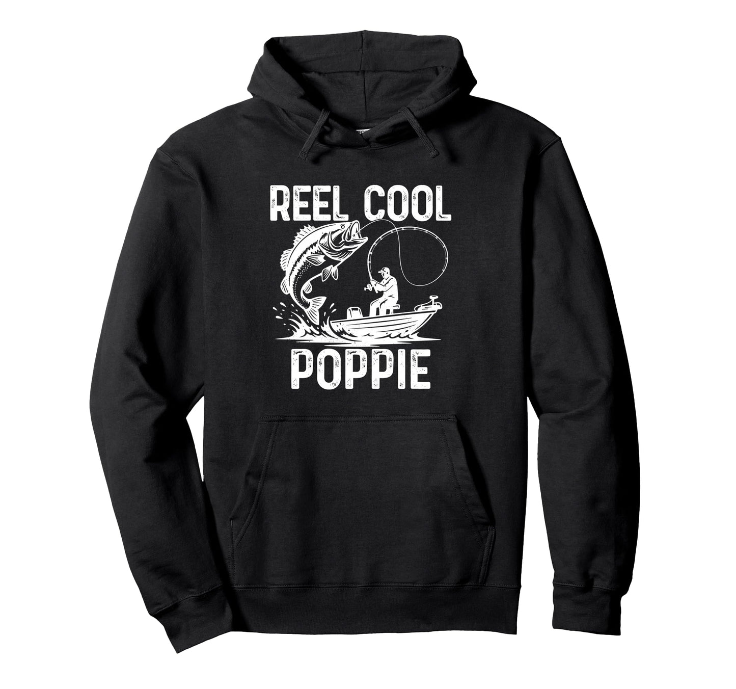 Reel Poppie Fishing Gifts Fathers Day Hoodie - Graphic Print Men Women - T-Shirt, Sweatshirt, Hoodie