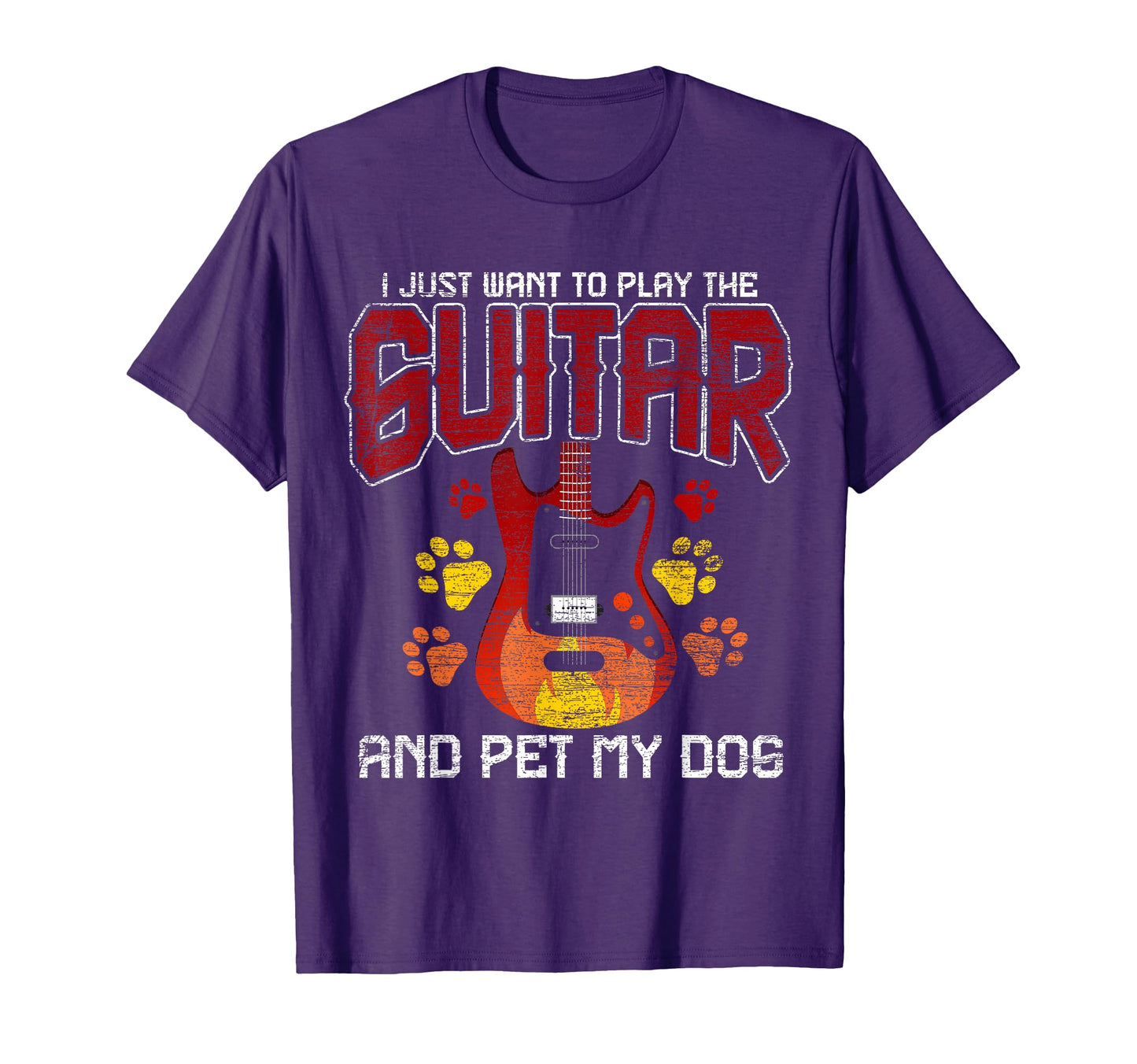 Guitar T Shirts Pet My Dog Guitarist T-Shirt - Casual Everyday Wear Unisex - T-Shirt, Sweatshirt, Hoodie
