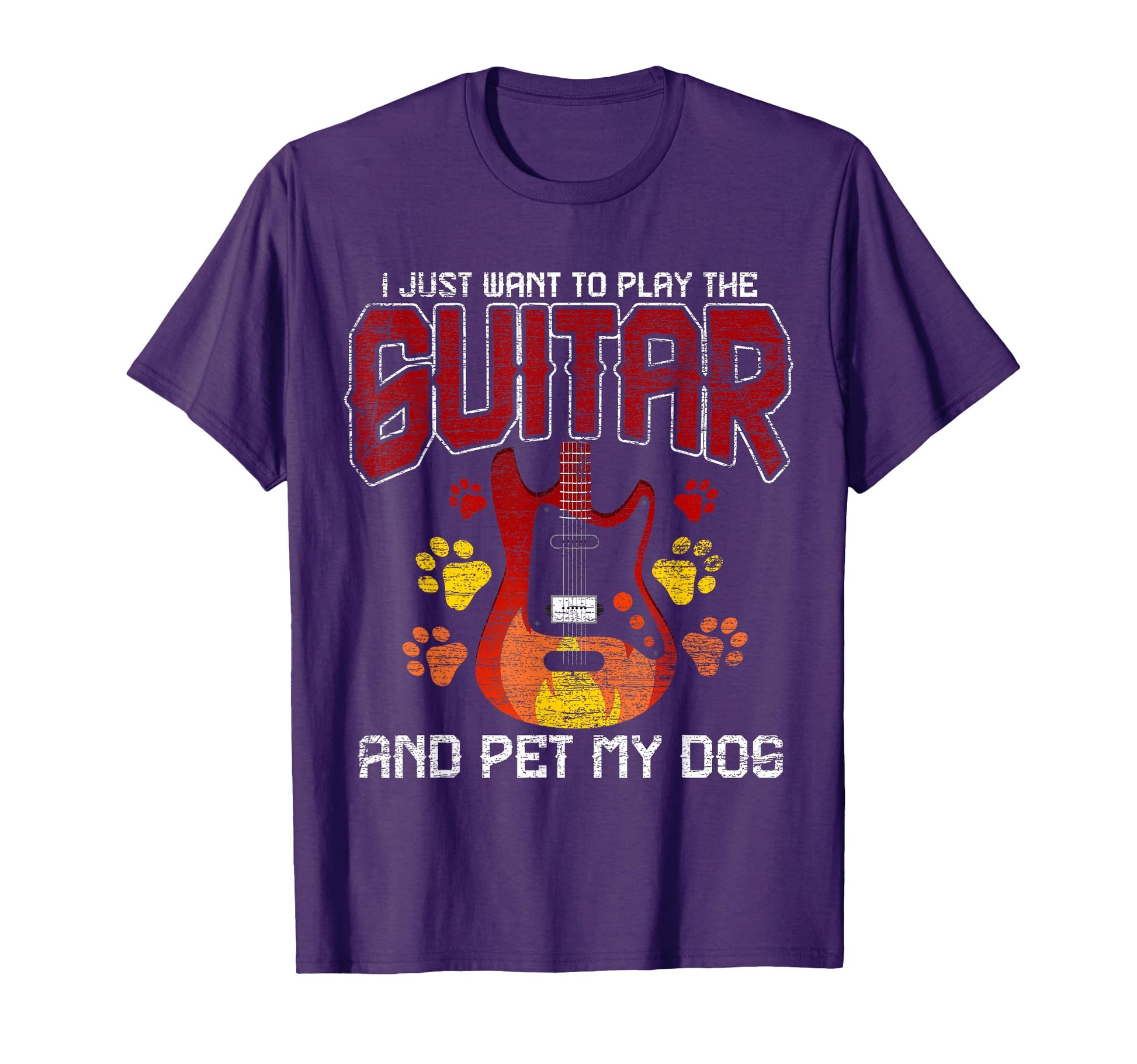 Guitar T Shirts Pet My Dog Guitarist T-Shirt - Casual Everyday Wear Unisex - T-Shirt, Sweatshirt, Hoodie