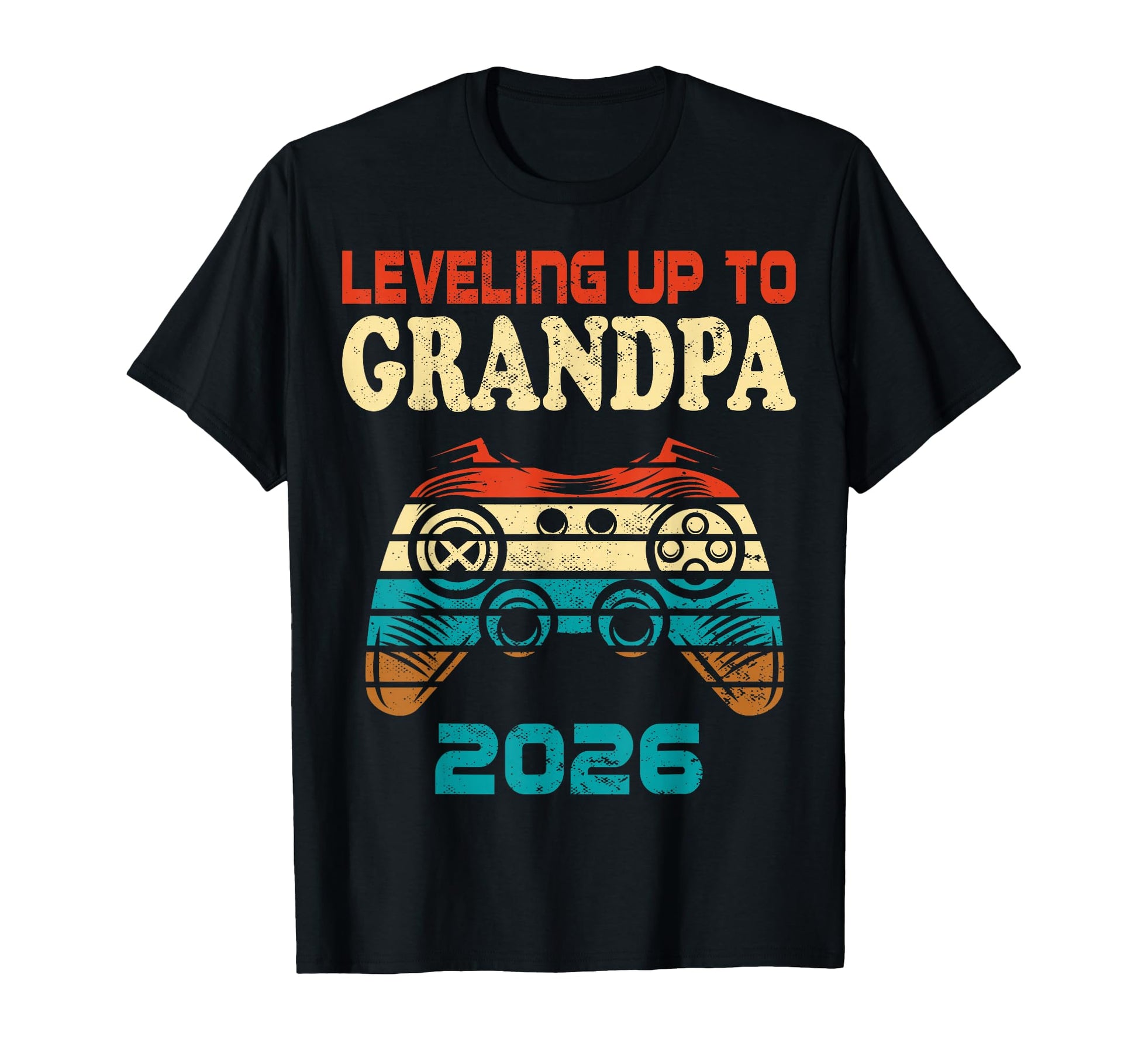 Leveling Up To Grandpa 2026 Promoted T-Shirt - Minimalist Print Men Women - T-Shirt, Sweatshirt, Hoodie