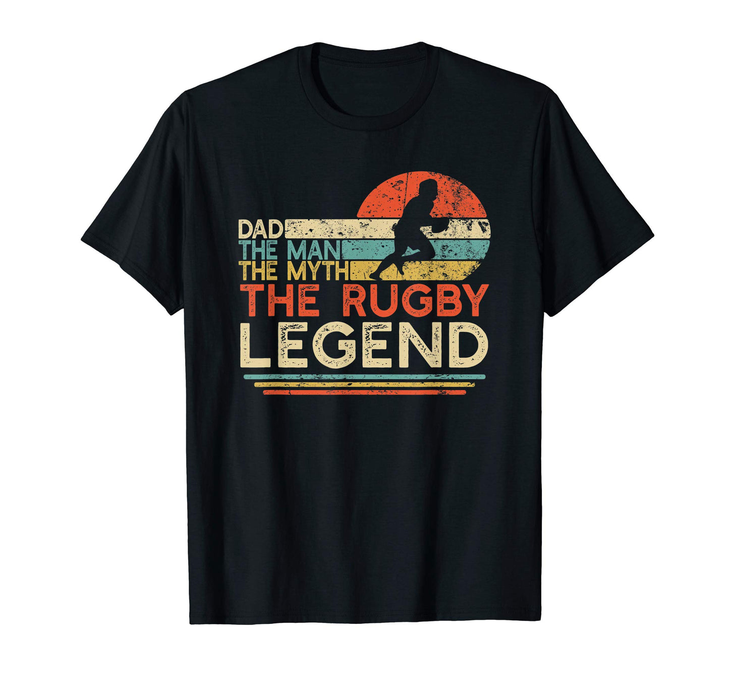 Mens Rugby Dad Myth Legend T-Shirt - Aesthetic Graphic Men Women - T-Shirt, Sweatshirt, Hoodie