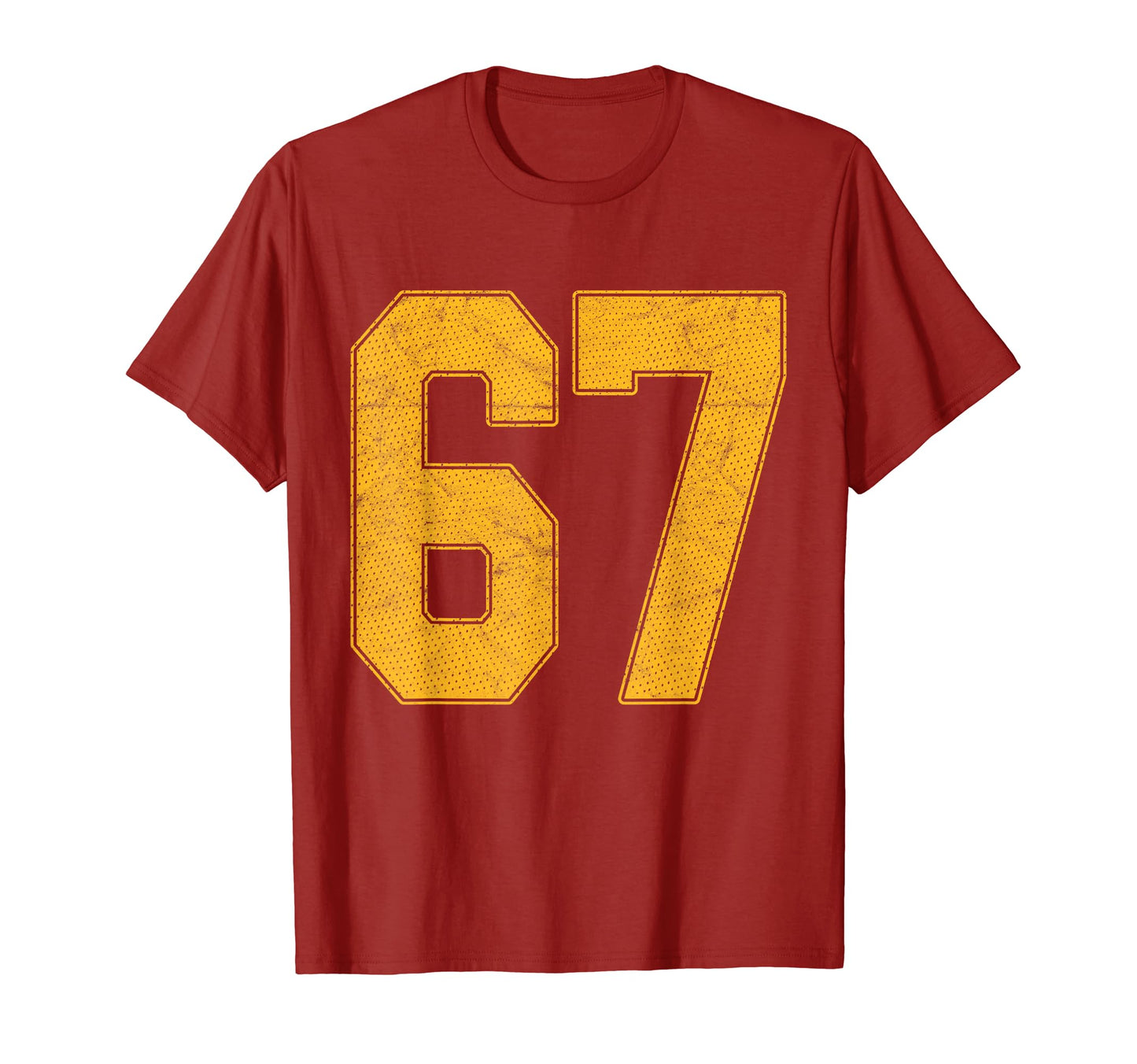Number 67 Numbered Uniform Sports Team T-Shirt - Custom Art Print Unisex - T-Shirt, Sweatshirt, Hoodie