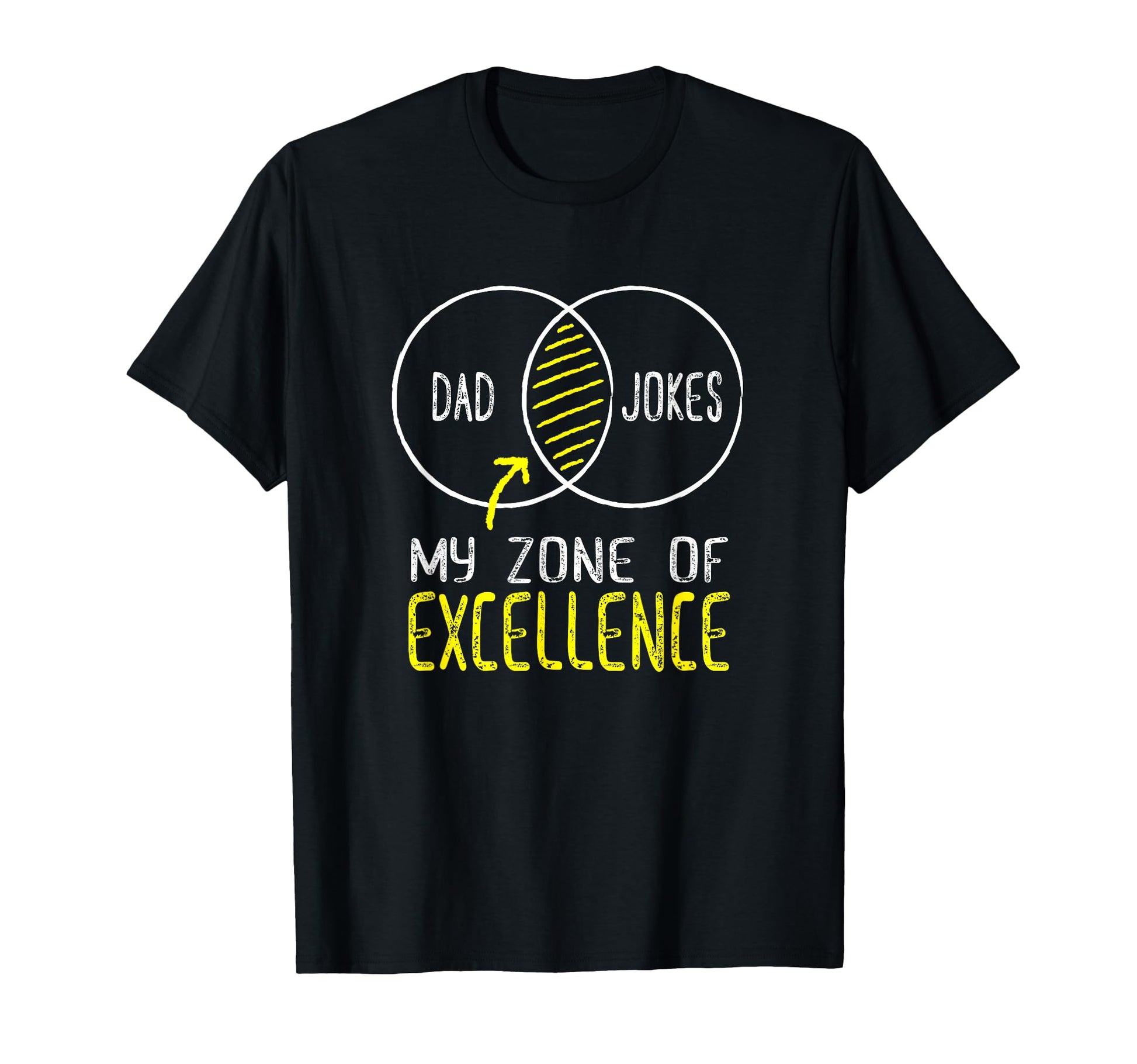 Funny Dad Joke Venn Diagram Zone T-Shirt - Aesthetic Graphic Unisex - T-Shirt, Sweatshirt, Hoodie
