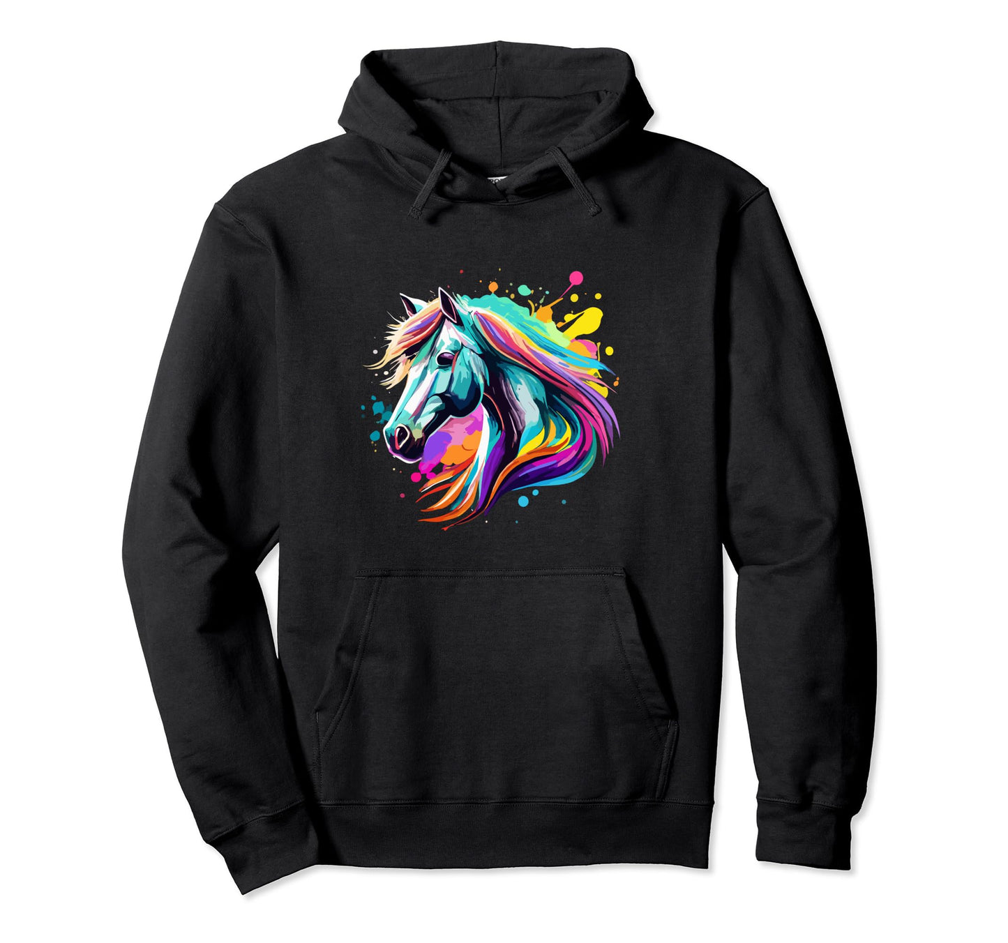 Horse Colorful Horses Head Pop Art And Hoodie - Trendy Graphic Men Women - T-Shirt, Sweatshirt, Hoodie