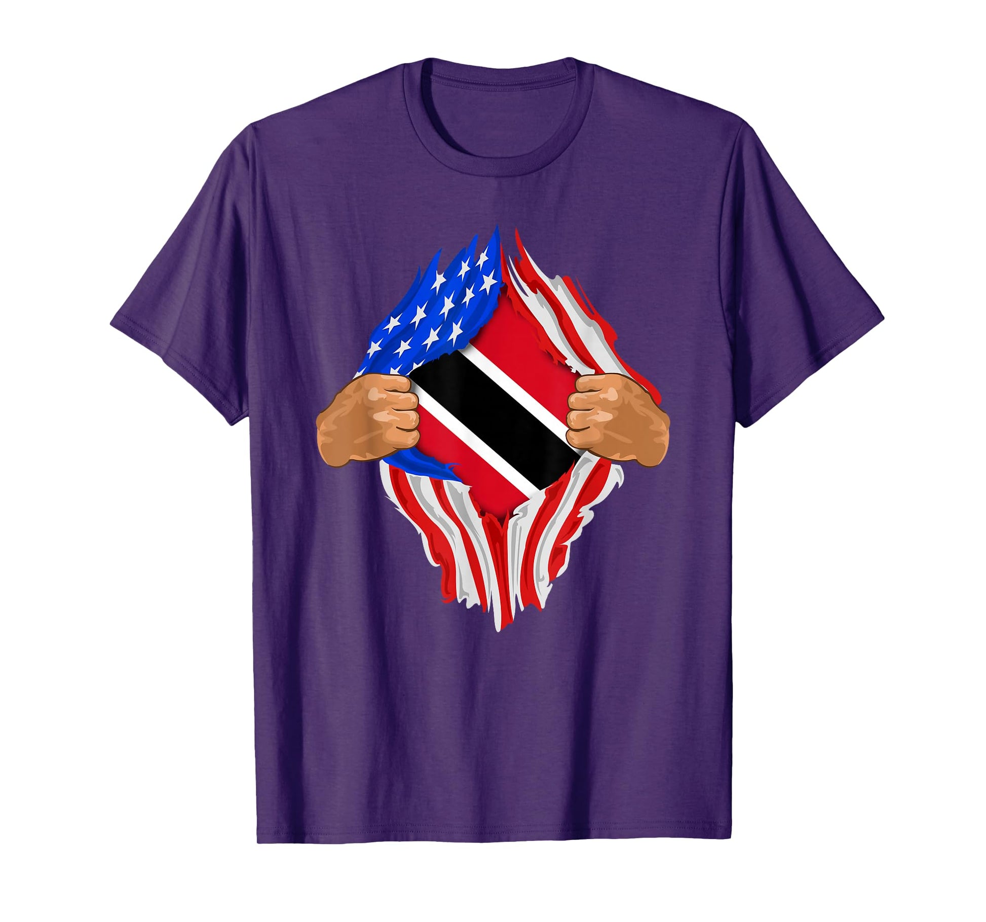 Trinidad And Tobago Blood Inside Me Flag T-Shirt - Trendy Graphic Unisex - T-Shirt, Sweatshirt, Hoodie
