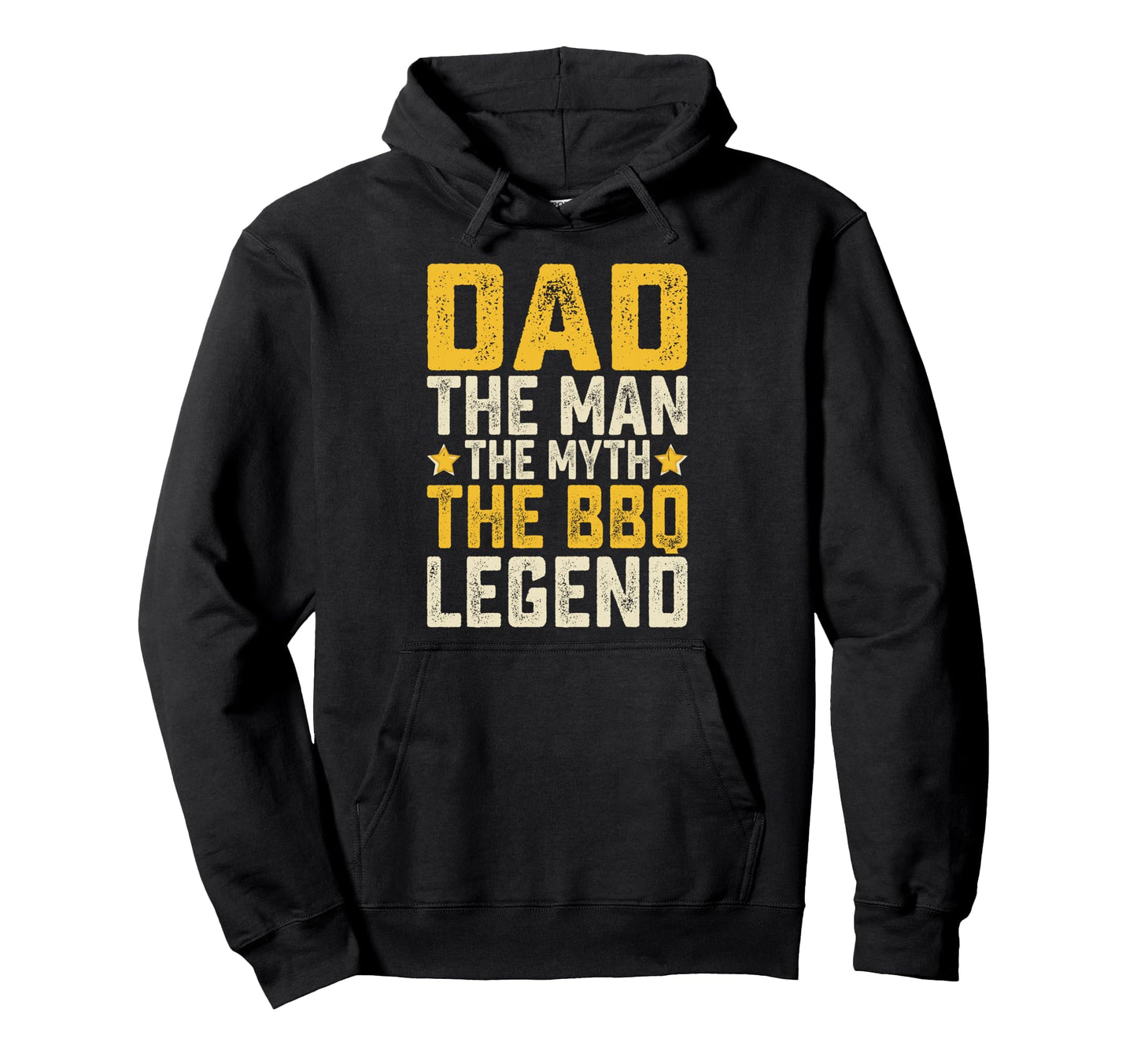 Dad Myth Bbq Legend Father Hoodie - Fun Novelty Design Men Women - T-Shirt, Sweatshirt, Hoodie