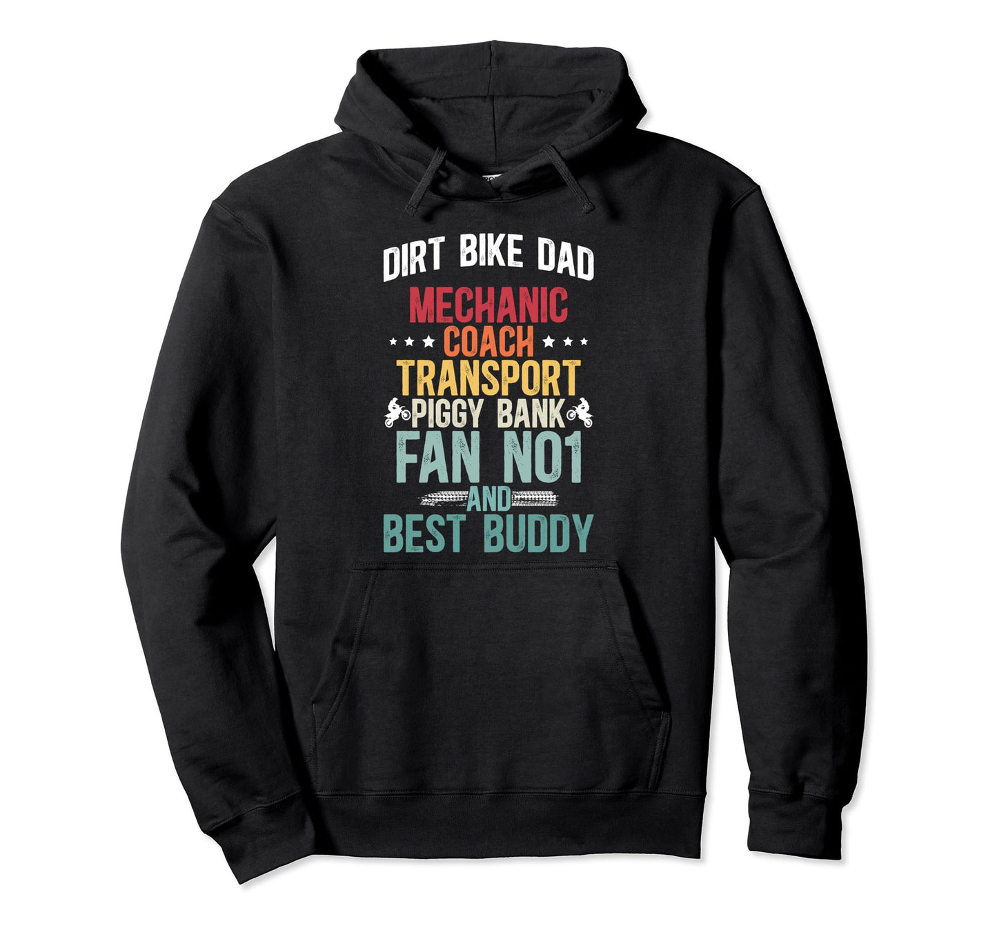 Dirt Bike Dad Definition Dad Dirt Hoodie - Minimalist Print Men Women - T-Shirt, Sweatshirt, Hoodie