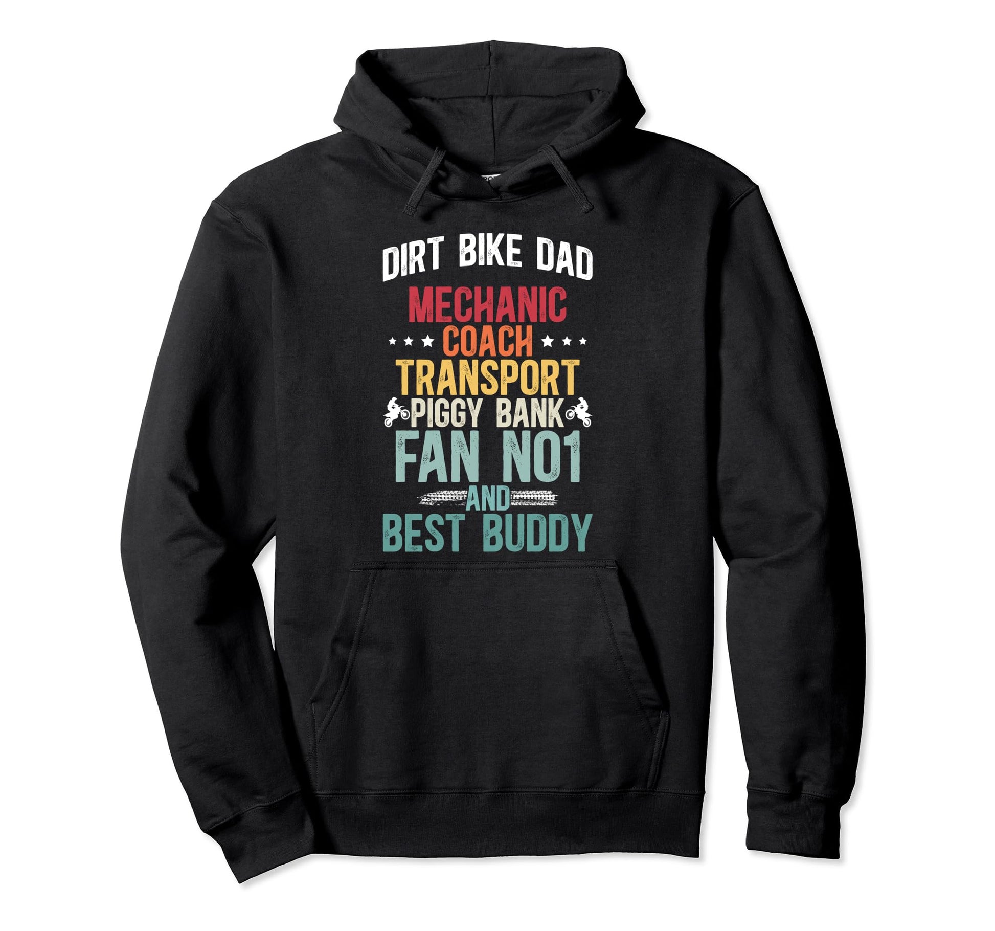 Dirt Bike Dad Definition Dad Dirt Hoodie - Minimalist Print Men Women - T-Shirt, Sweatshirt, Hoodie