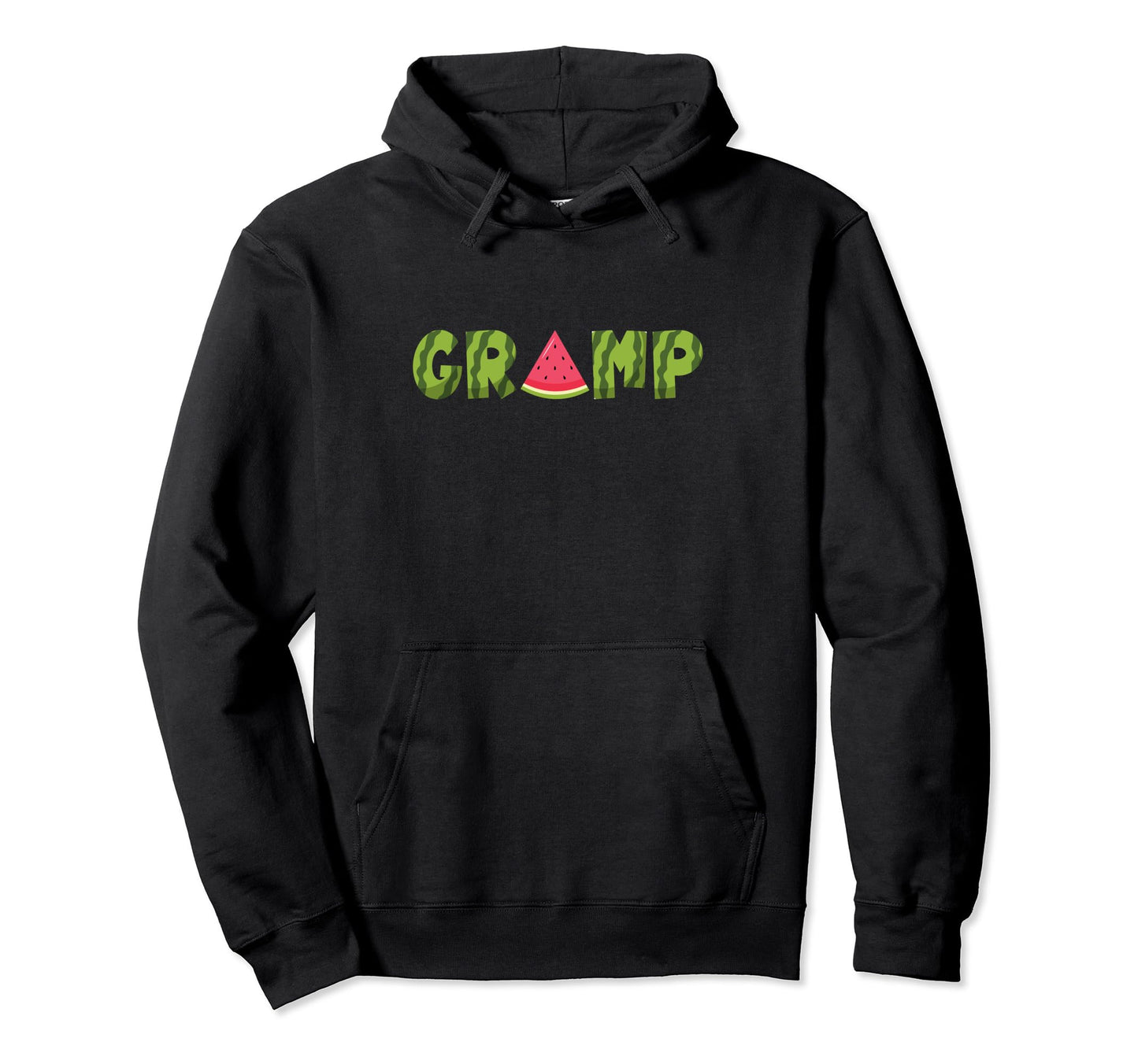 Gramp Watermelon Funny Summer Fruit Hoodie - Custom Art Print for Adults - T-Shirt, Sweatshirt, Hoodie