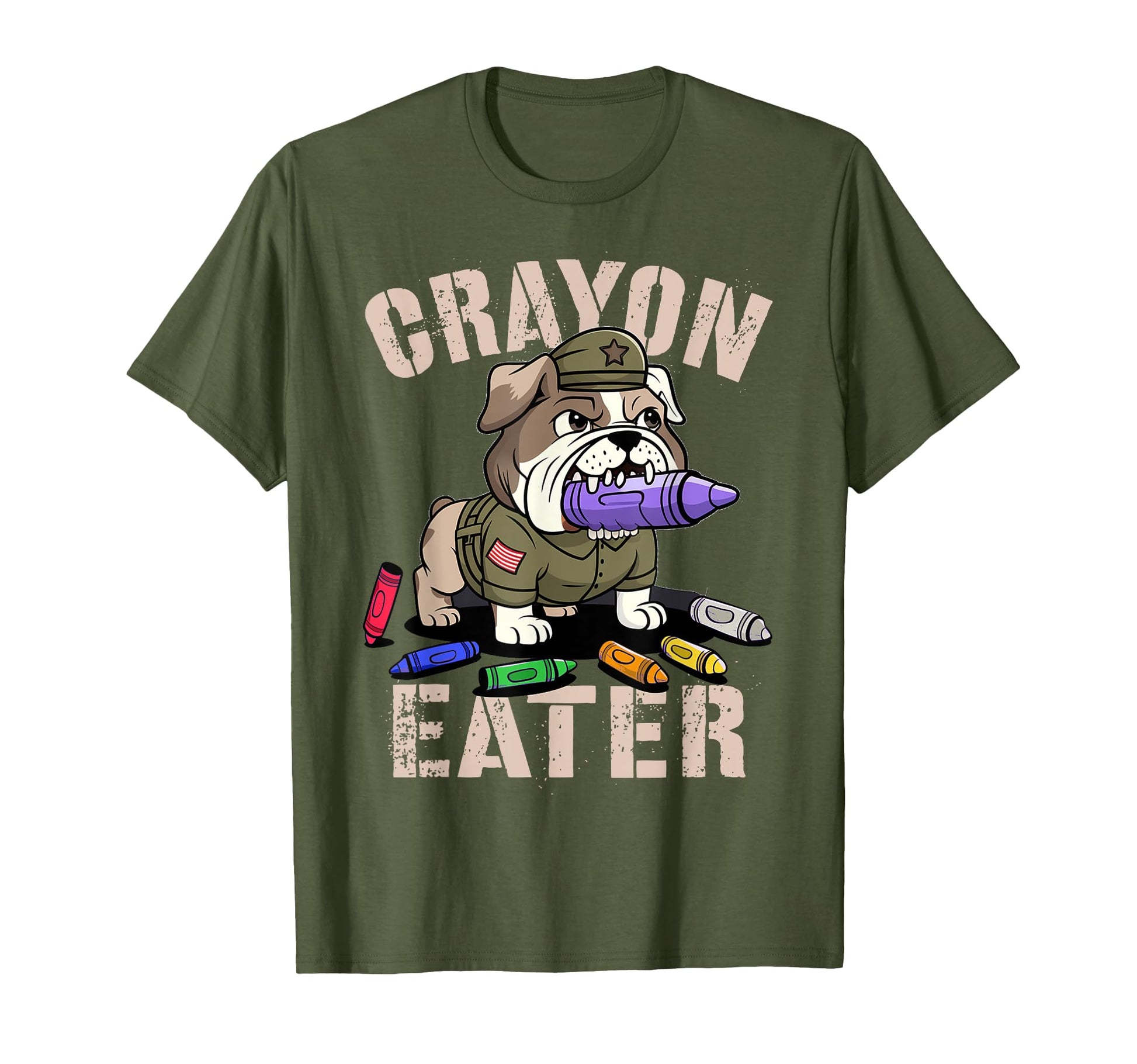 Funny Crayon Eater Our Troop Old Vet T-Shirt - Trendy Graphic for Adults - T-Shirt, Sweatshirt, Hoodie