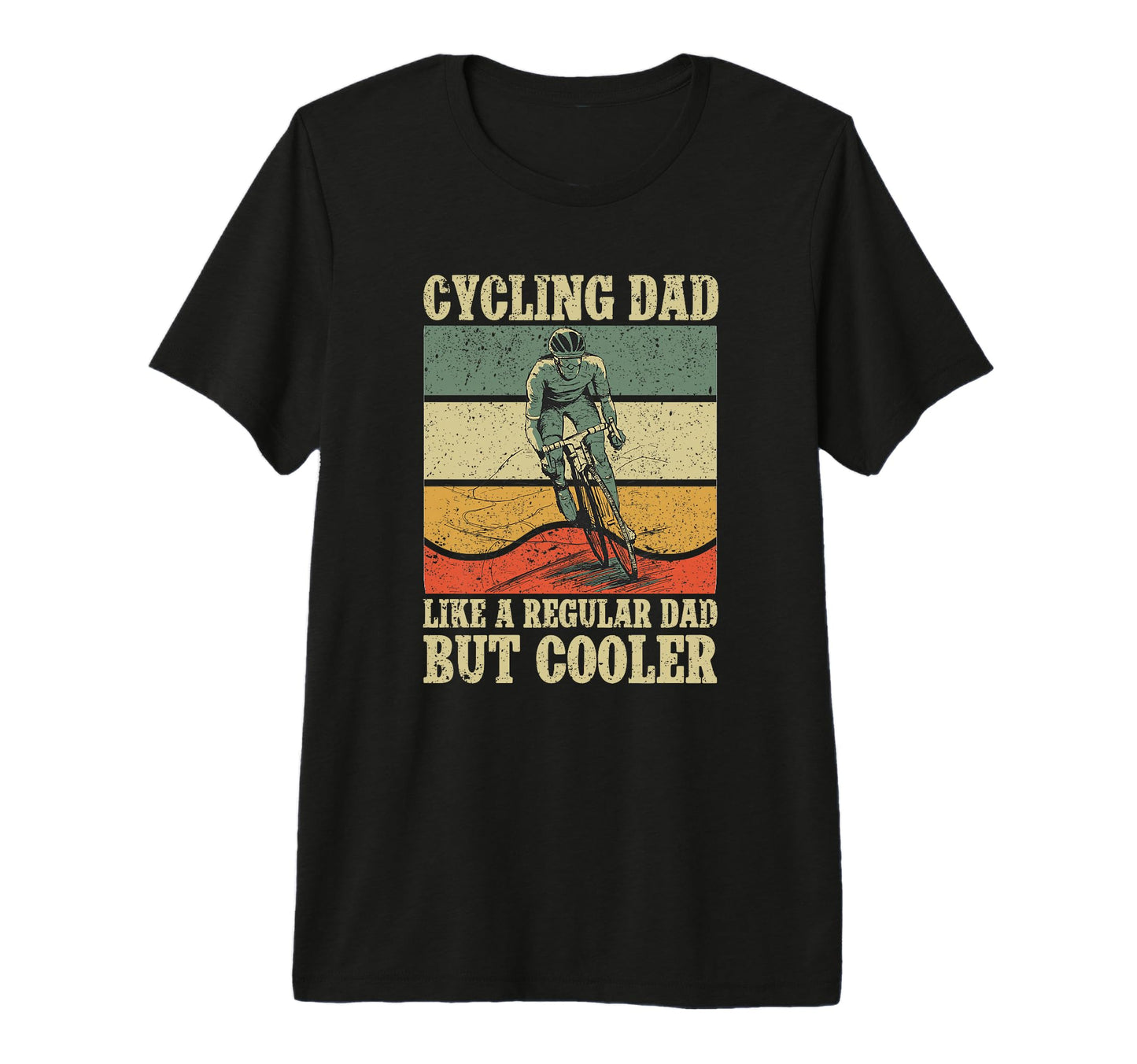 Mens Cycling Dad Like Regular Dad But T-Shirt - Trendy Graphic Unisex - T-Shirt, Sweatshirt, Hoodie