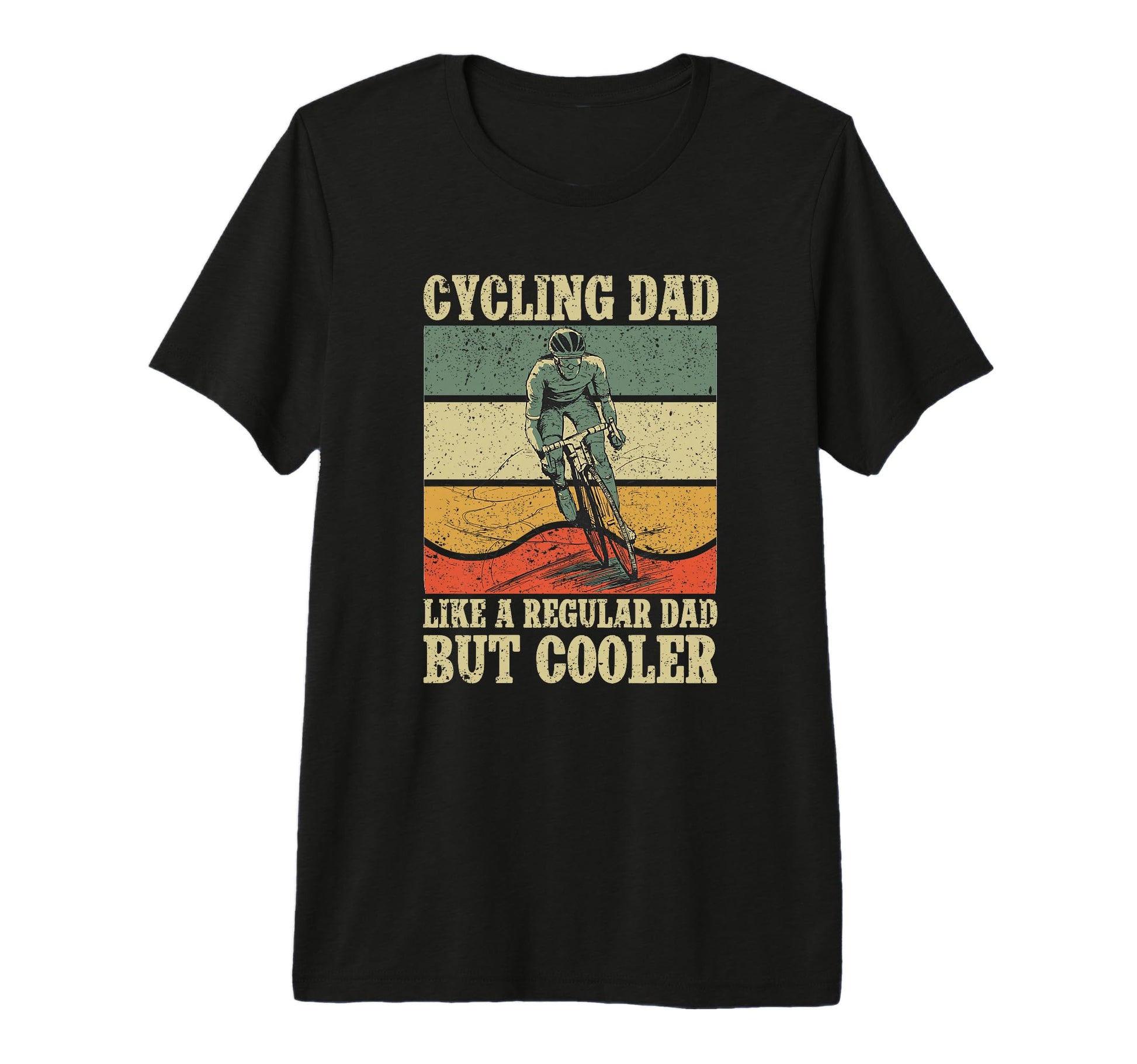 Mens Cycling Dad Like Regular Dad But T-Shirt - Trendy Graphic Unisex - T-Shirt, Sweatshirt, Hoodie