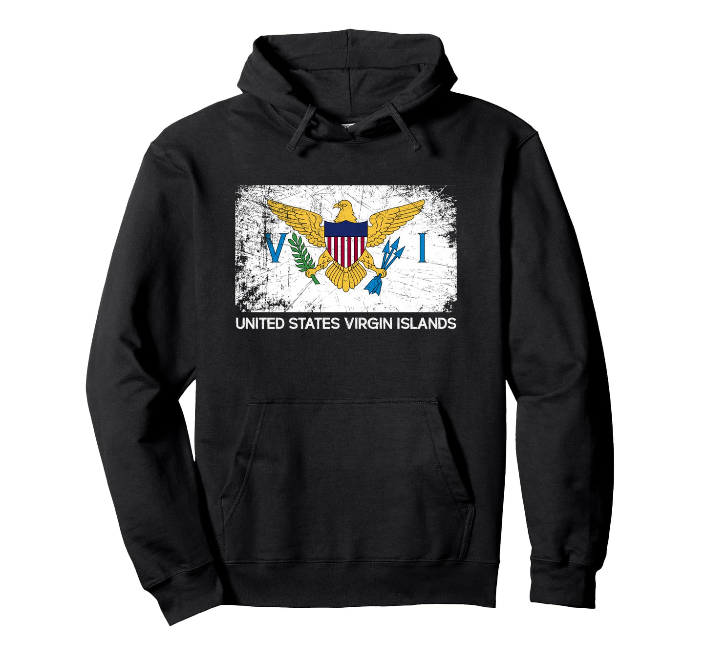 Usvi Flag Made U S Virgin Islands Hoodie - Aesthetic Graphic for Adults - T-Shirt, Sweatshirt, Hoodie