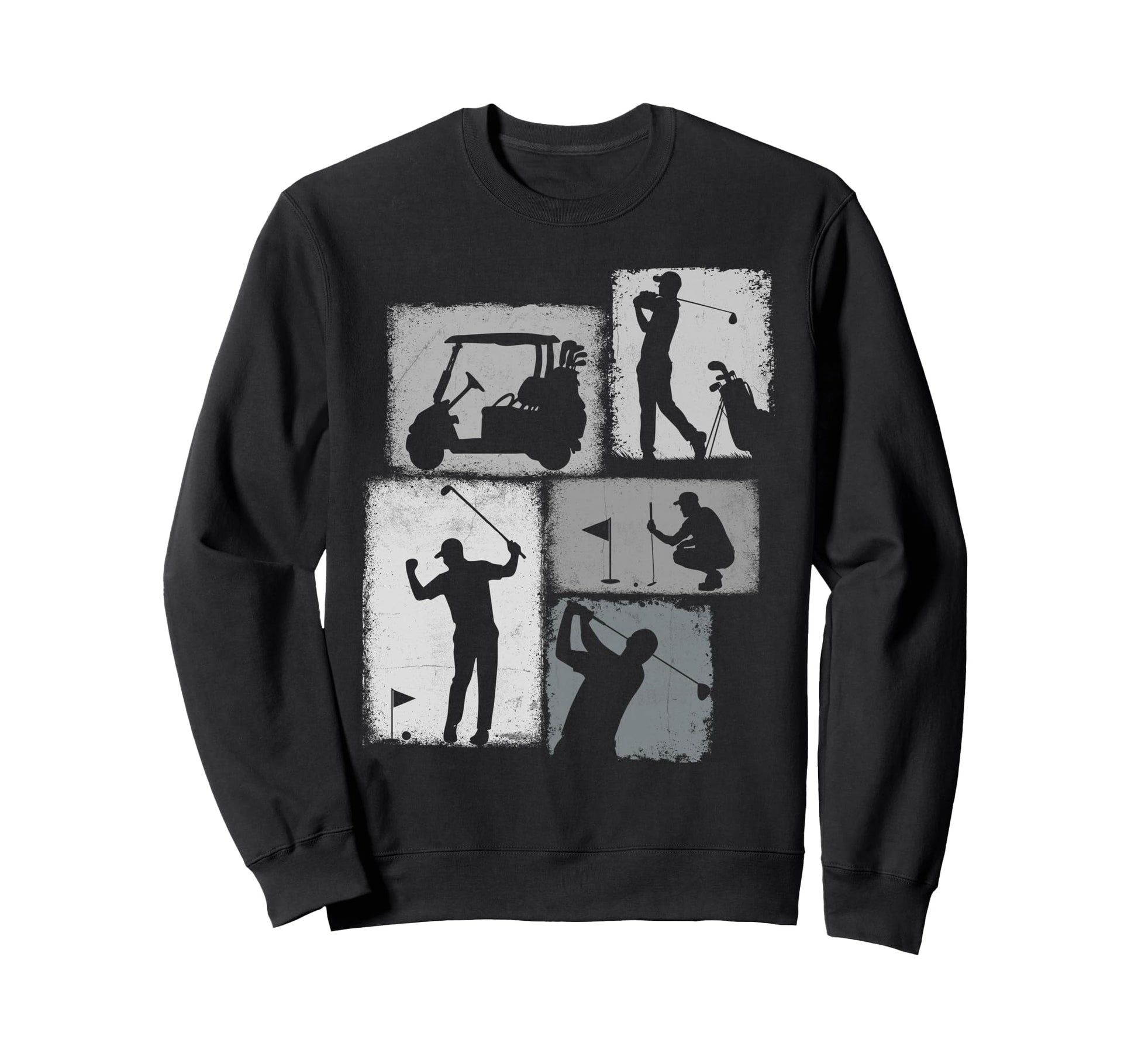 Golf Player Collage Golfer Dad Sweatshirt - Custom Art Print Unisex - T-Shirt, Sweatshirt, Hoodie