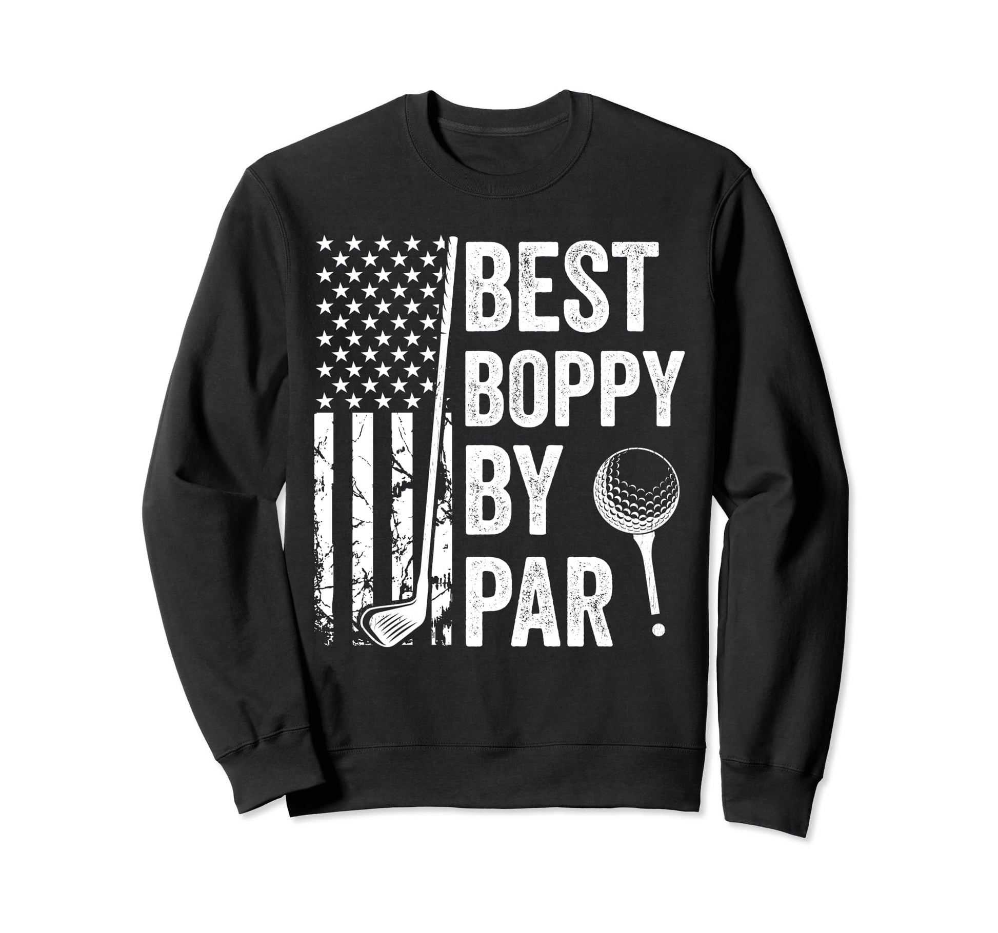 Best Boppy Par Usa Flag Golf Sweatshirt - Minimalist Print for Adults - T-Shirt, Sweatshirt, Hoodie
