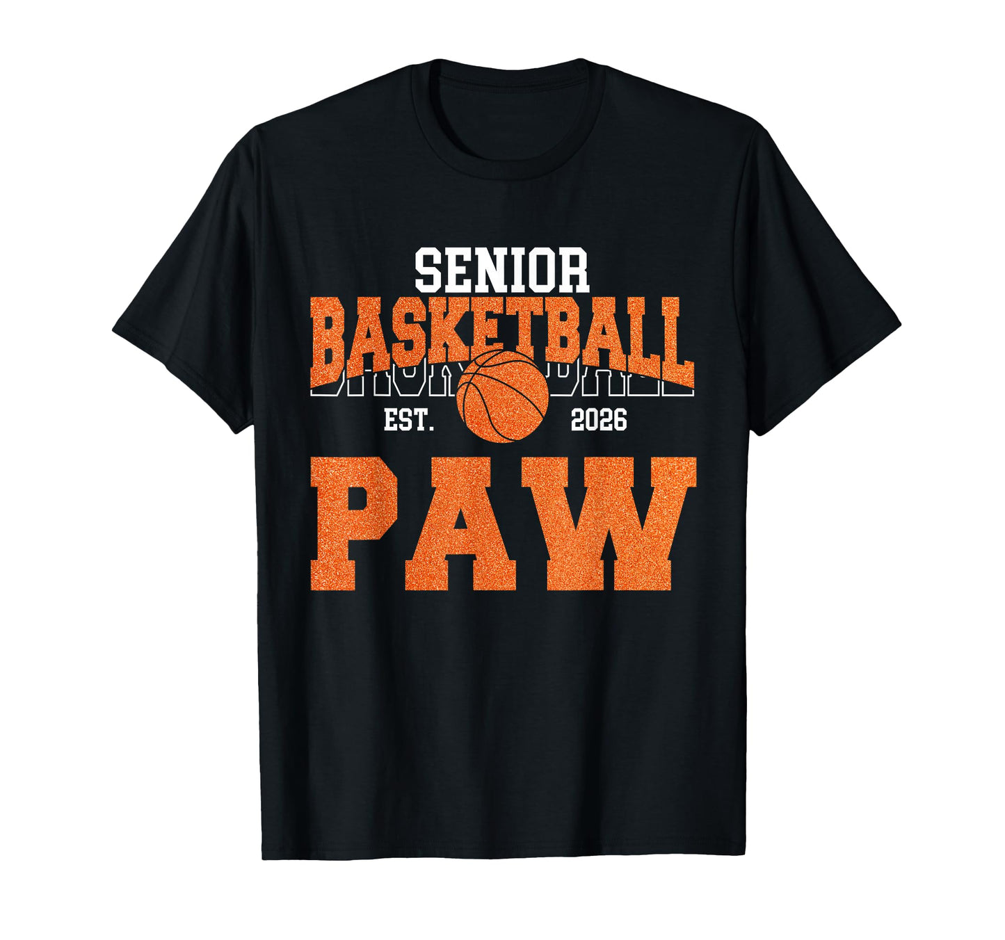 Senior Basketball Paw Class 2026 T-Shirt - Custom Art Print Unisex - T-Shirt, Sweatshirt, Hoodie