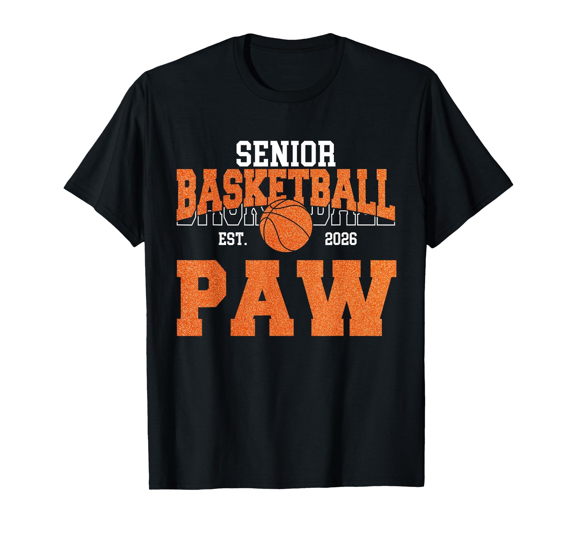Senior Basketball Paw Class 2026 T-Shirt - Custom Art Print Unisex - T-Shirt, Sweatshirt, Hoodie