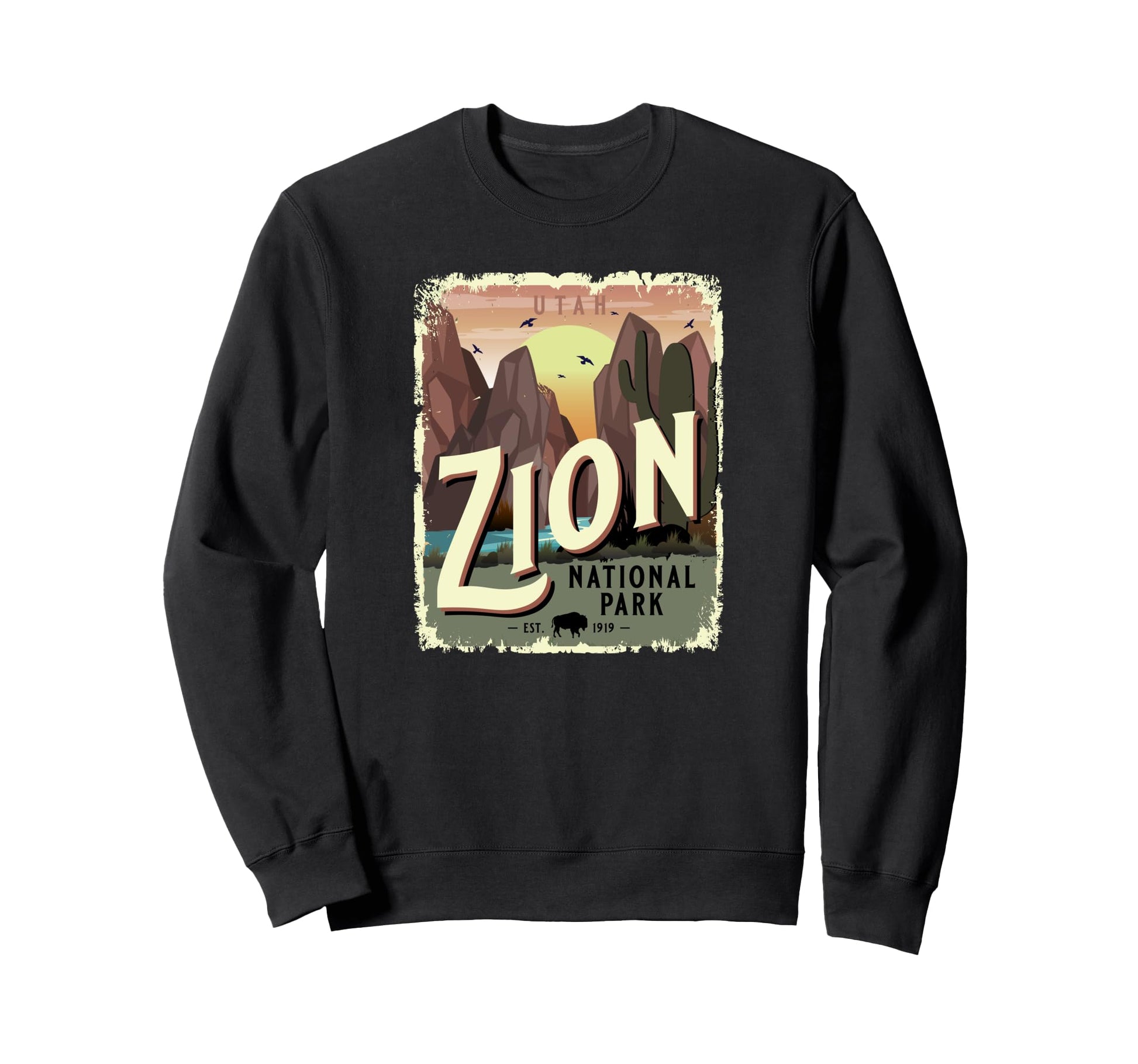 Zion National Park Utah Travel Sweatshirt - Casual Everyday Wear Men Women - T-Shirt, Sweatshirt, Hoodie