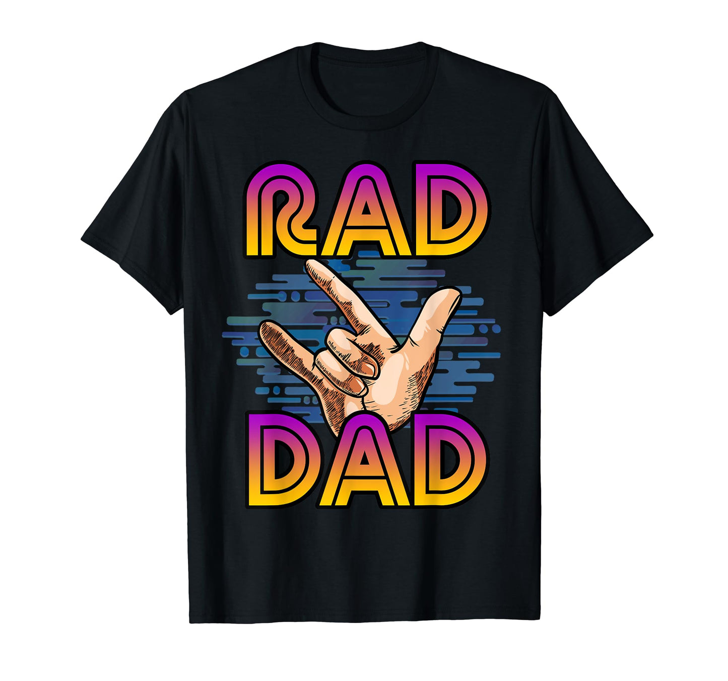 Rad Dad Fathers Day T-Shirt - Aesthetic Graphic for Adults - T-Shirt, Sweatshirt, Hoodie