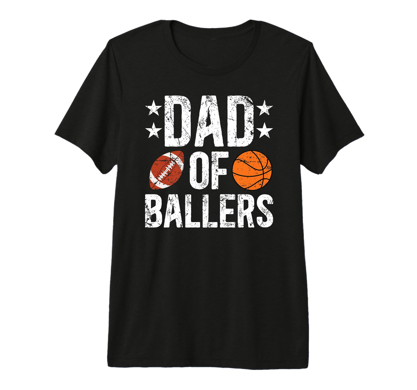 Mens Dad Ballers Football Basketball T-Shirt - Aesthetic Graphic Men Women - T-Shirt, Sweatshirt, Hoodie