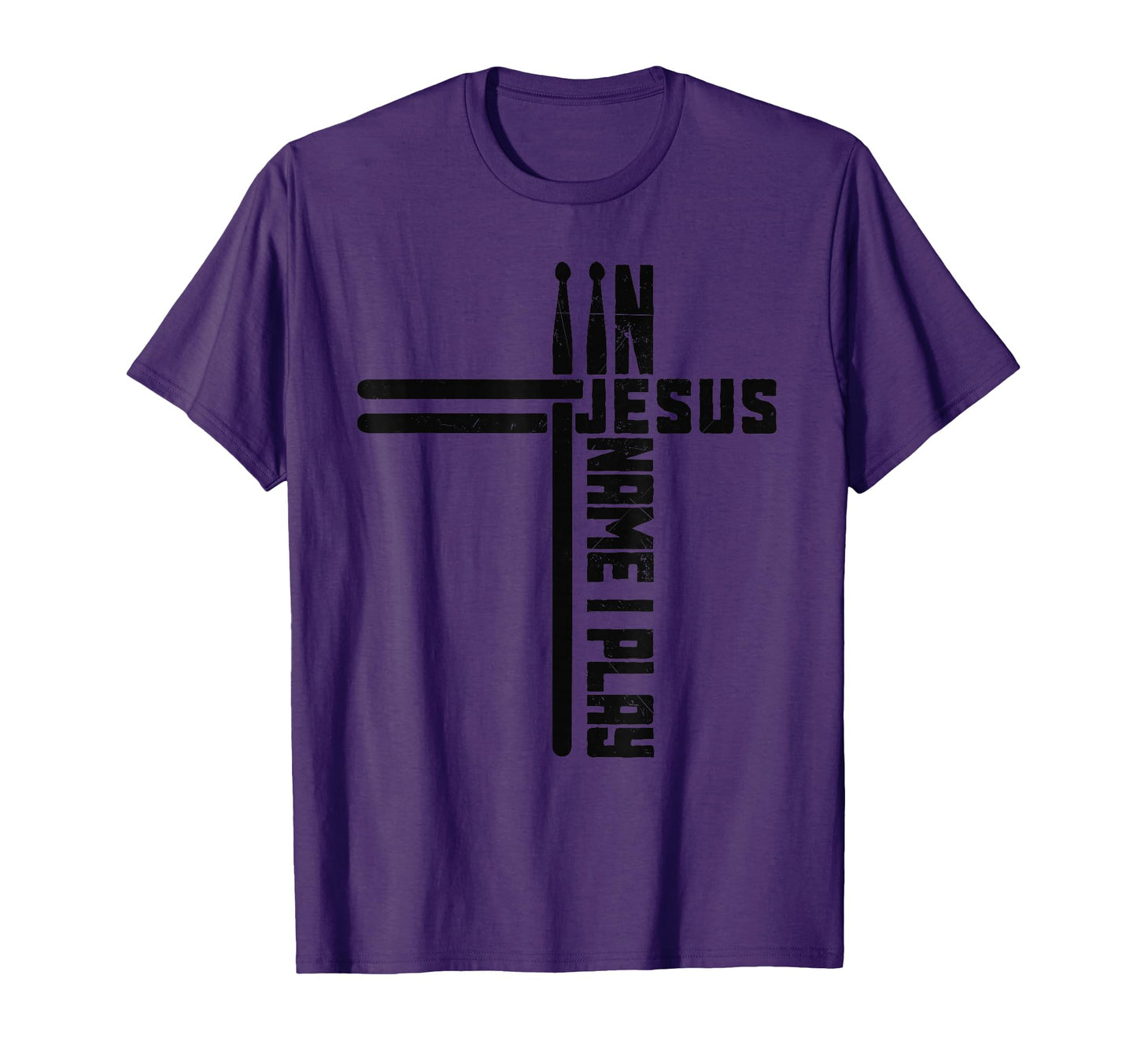 Jesus Name I Play Drum Drummer Cross T-Shirt - Streetwear Style Unisex - T-Shirt, Sweatshirt, Hoodie