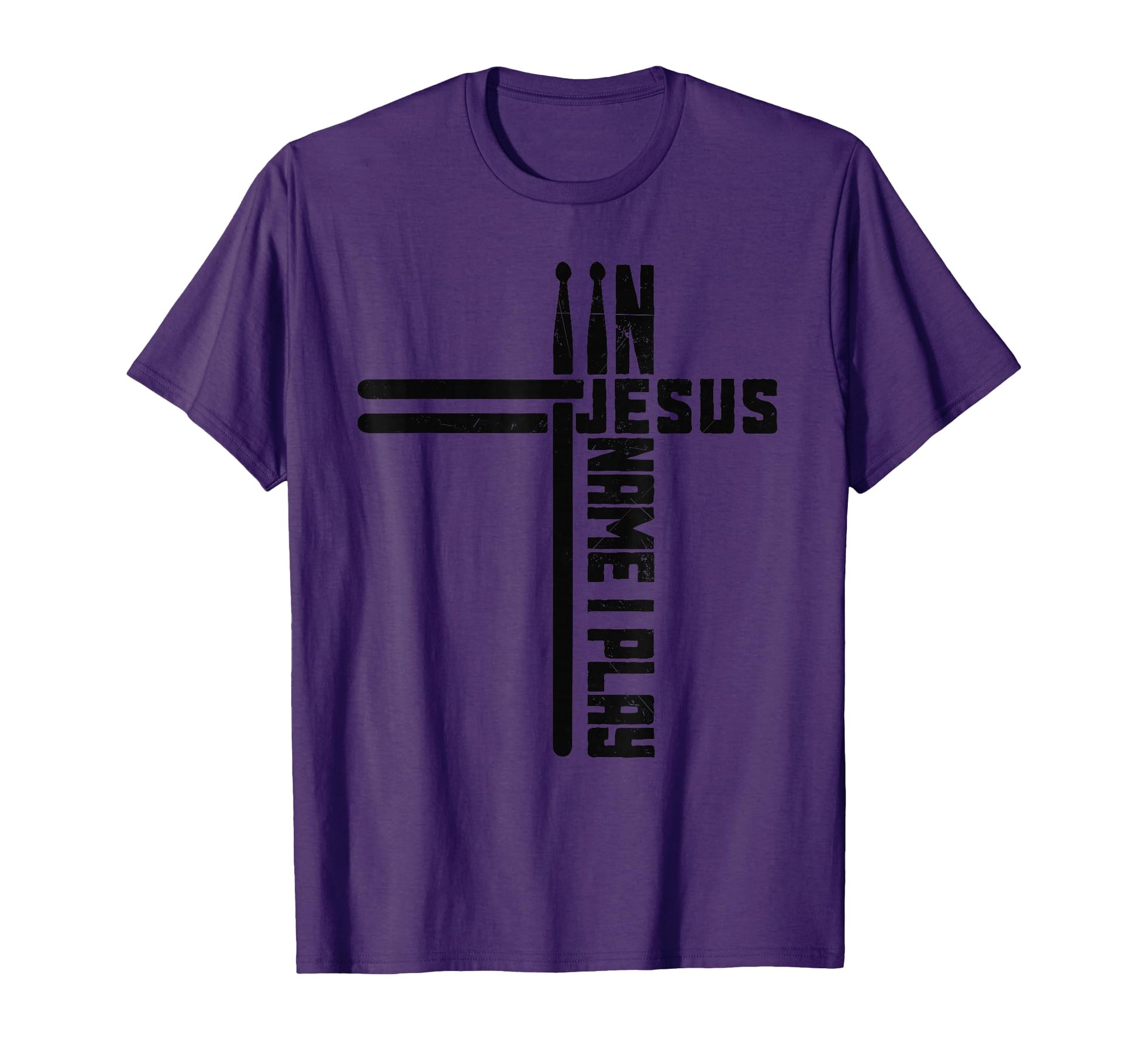 Jesus Name I Play Drum Drummer Cross T-Shirt - Streetwear Style Unisex - T-Shirt, Sweatshirt, Hoodie
