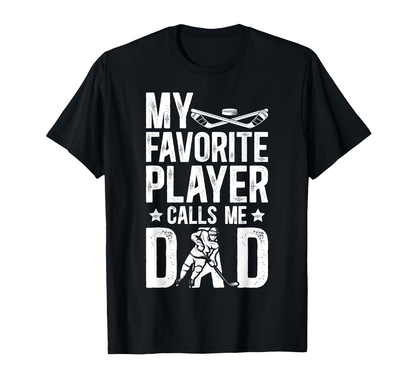 Proud Ice Hockey Dad Hockey Player Hockey T-Shirt - Trendy Graphic Unisex - T-Shirt, Sweatshirt, Hoodie