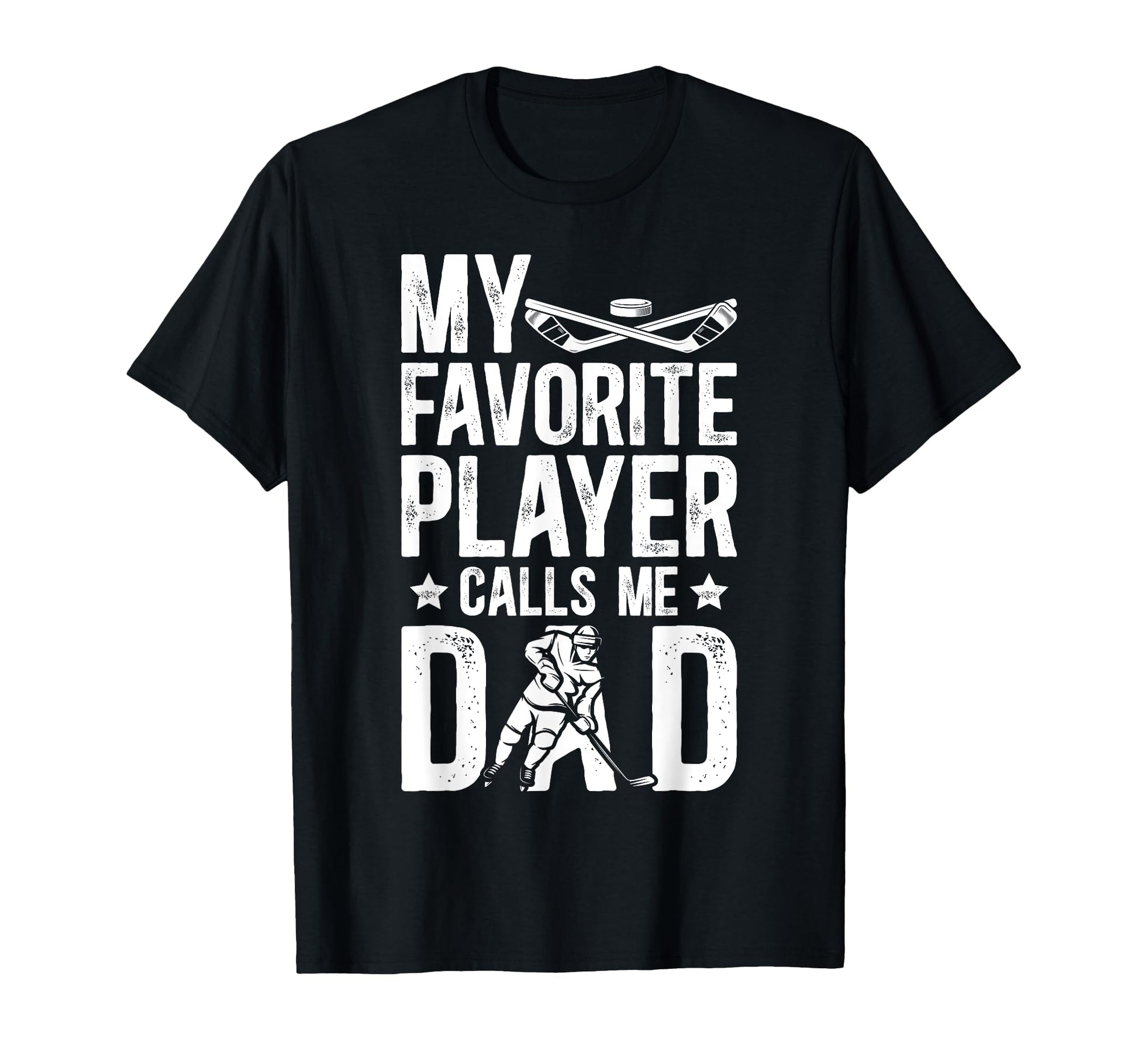 Proud Ice Hockey Dad Hockey Player Hockey T-Shirt - Trendy Graphic Unisex - T-Shirt, Sweatshirt, Hoodie