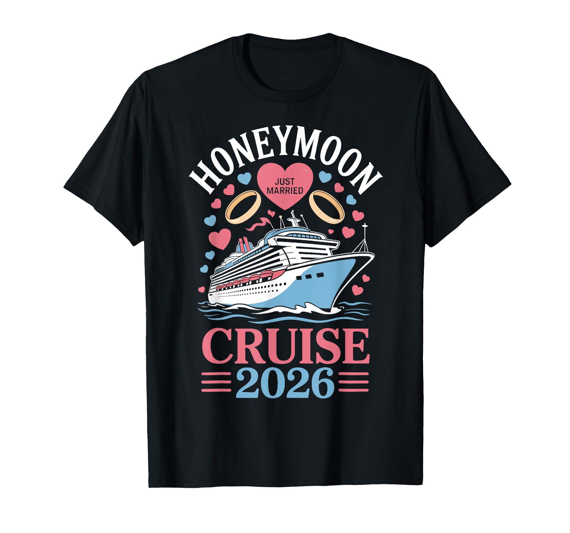 Honeymoon Cruise 2026 Just Married T-Shirt - Aesthetic Graphic Unisex - T-Shirt, Sweatshirt, Hoodie