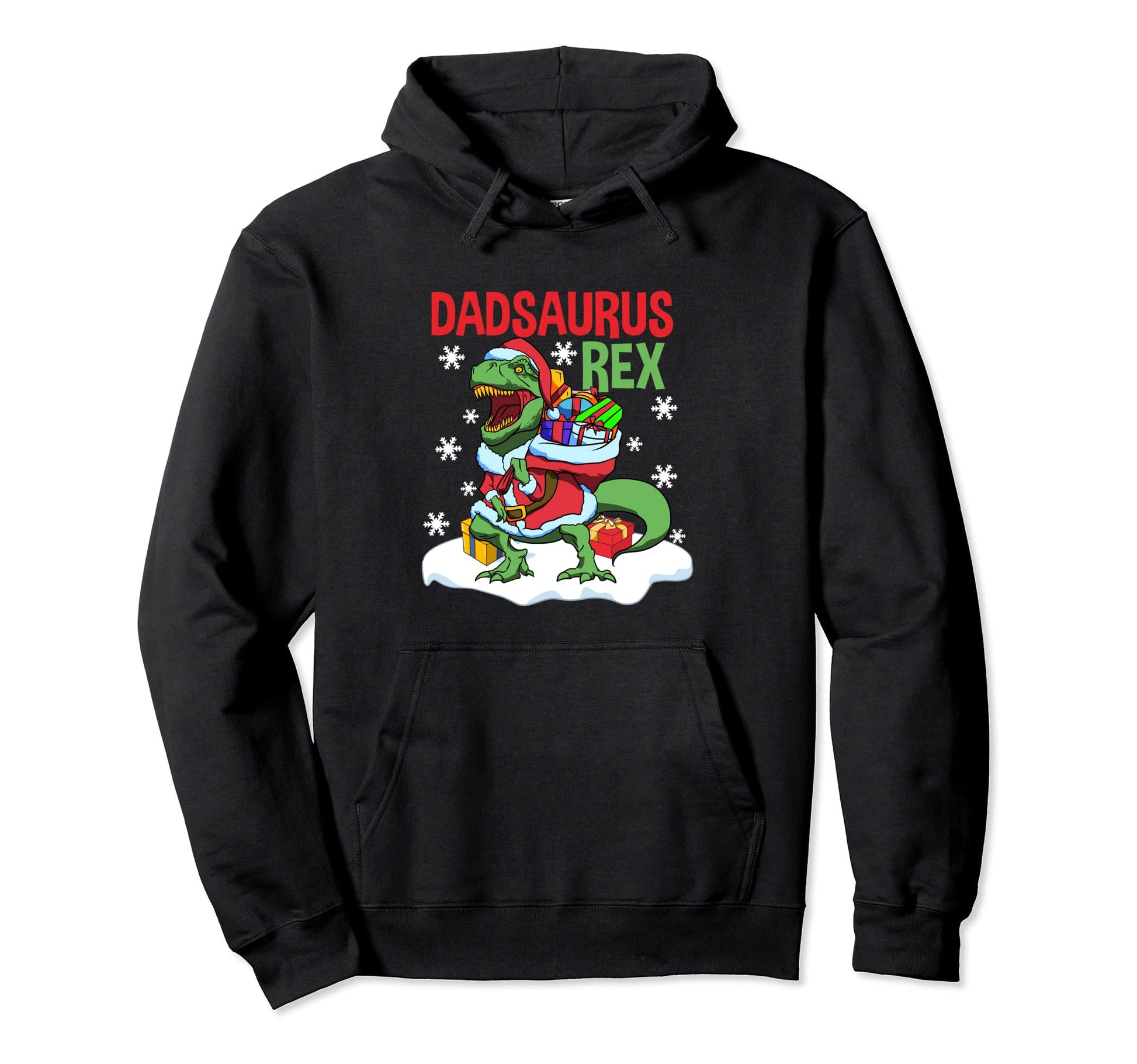 Dad Dinosaur Santa T Rex Daddy Papa Hoodie - Trendy Graphic for Adults - T-Shirt, Sweatshirt, Hoodie