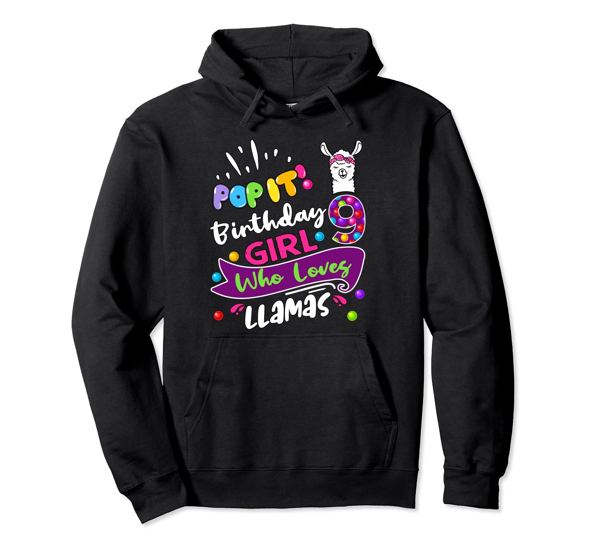 Pop It 9Th Birthday 9 Years Old Hoodie - Fun Novelty Design for Adults - T-Shirt, Sweatshirt, Hoodie