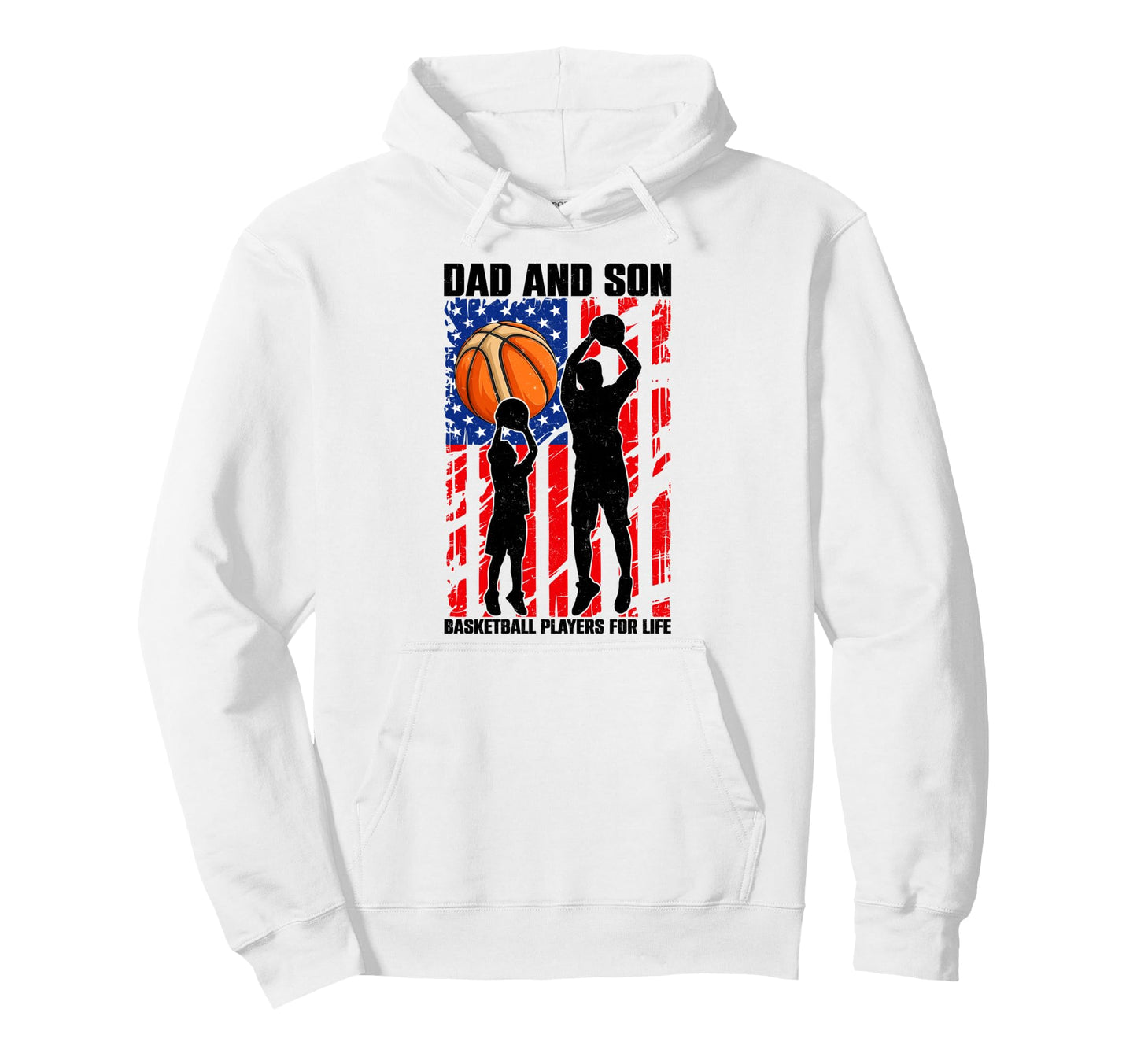 Dad Son Basketball Players Life Fathers Day Hoodie - Trendy Graphic Unisex - T-Shirt, Sweatshirt, Hoodie