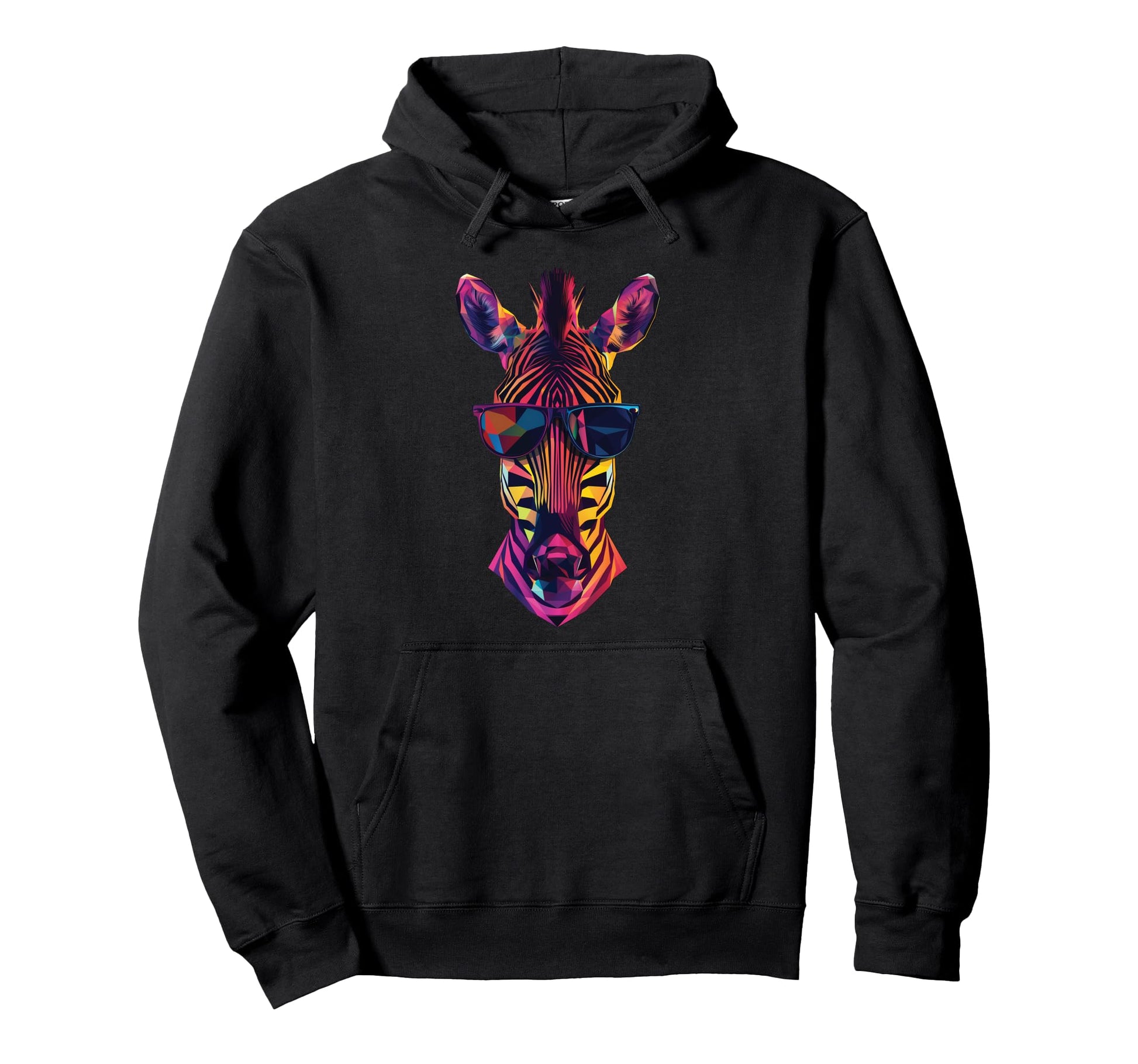 Zebra Dad Mom Sunglasses Zebra Hoodie - Unique Graphic Men Women - T-Shirt, Sweatshirt, Hoodie