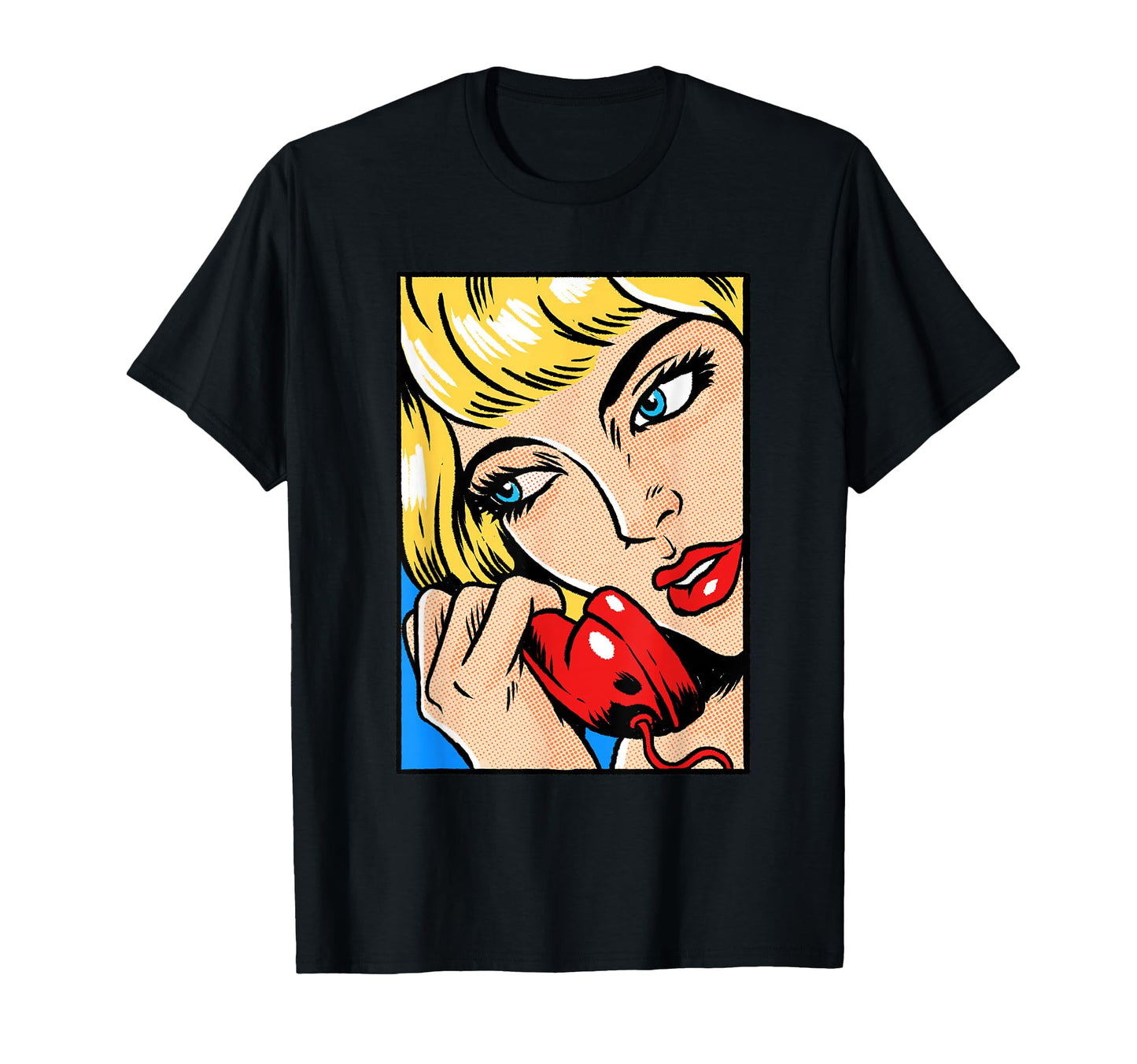 Suspicious Pop Art Comic Book Popular T-Shirt - Custom Art Print Unisex - T-Shirt, Sweatshirt, Hoodie