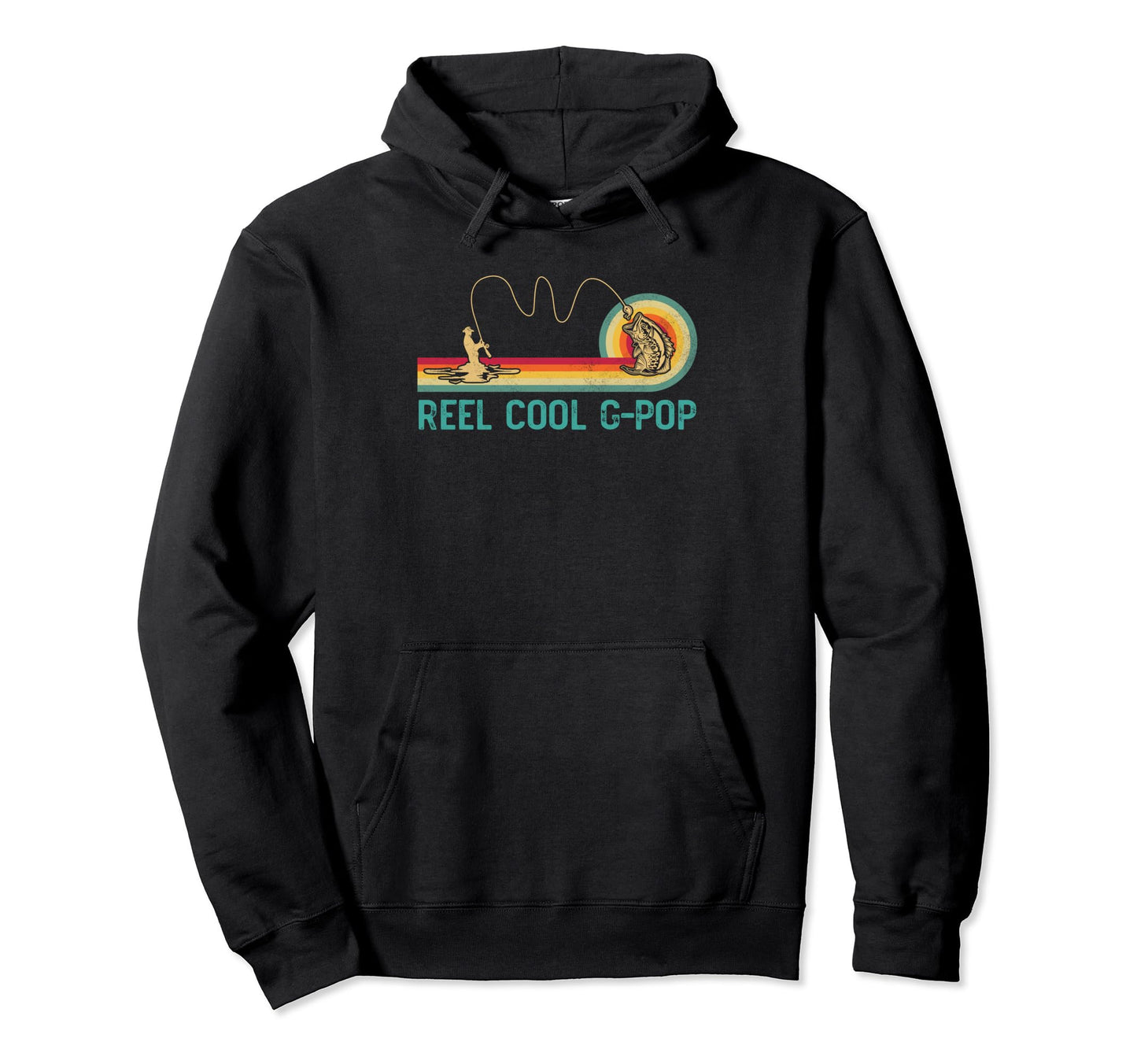 Reel G Pop Fishing Funny Fisherman Hoodie - Casual Everyday Wear Men Women - T-Shirt, Sweatshirt, Hoodie